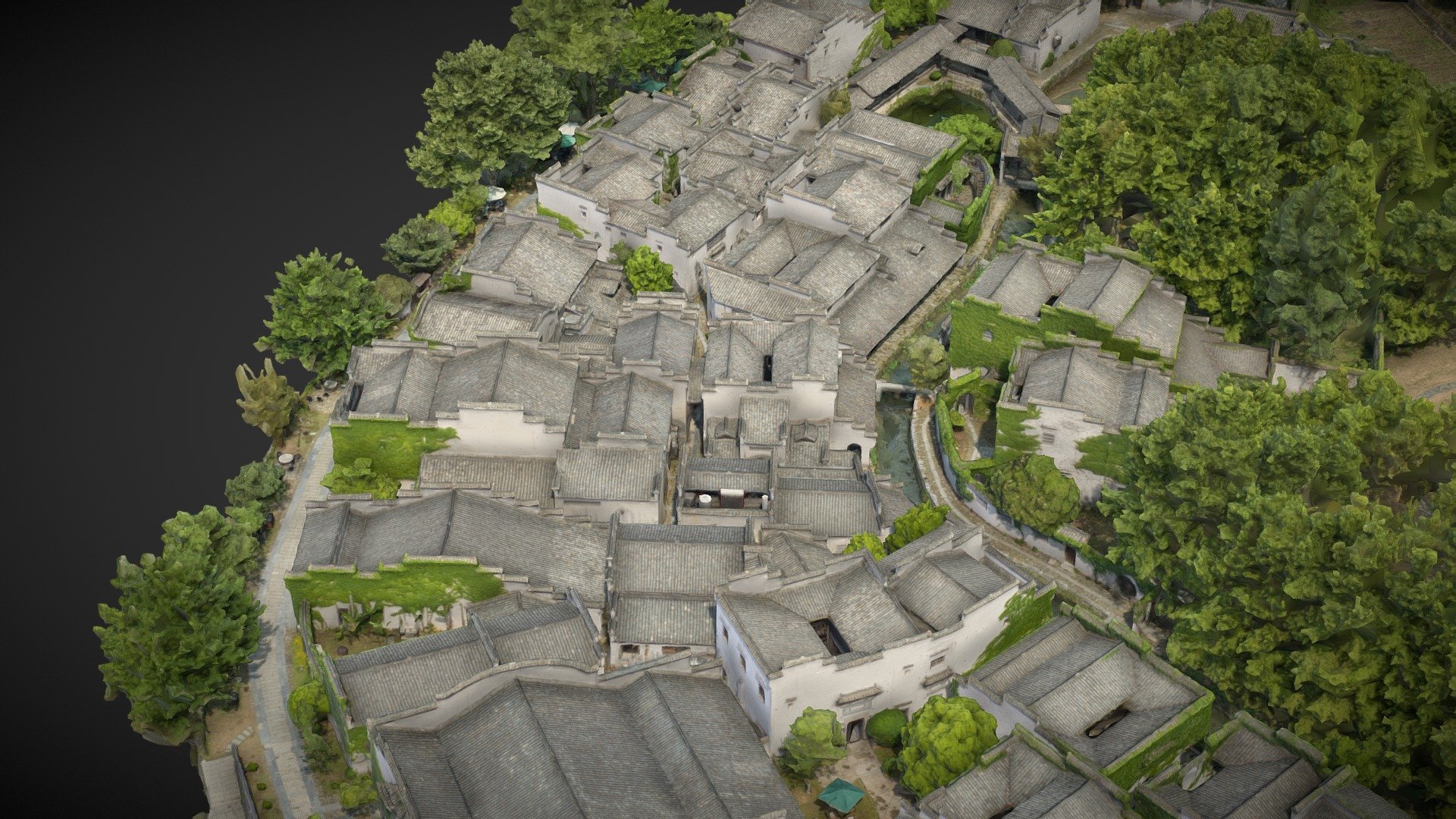 Residential buildings, ancient villages