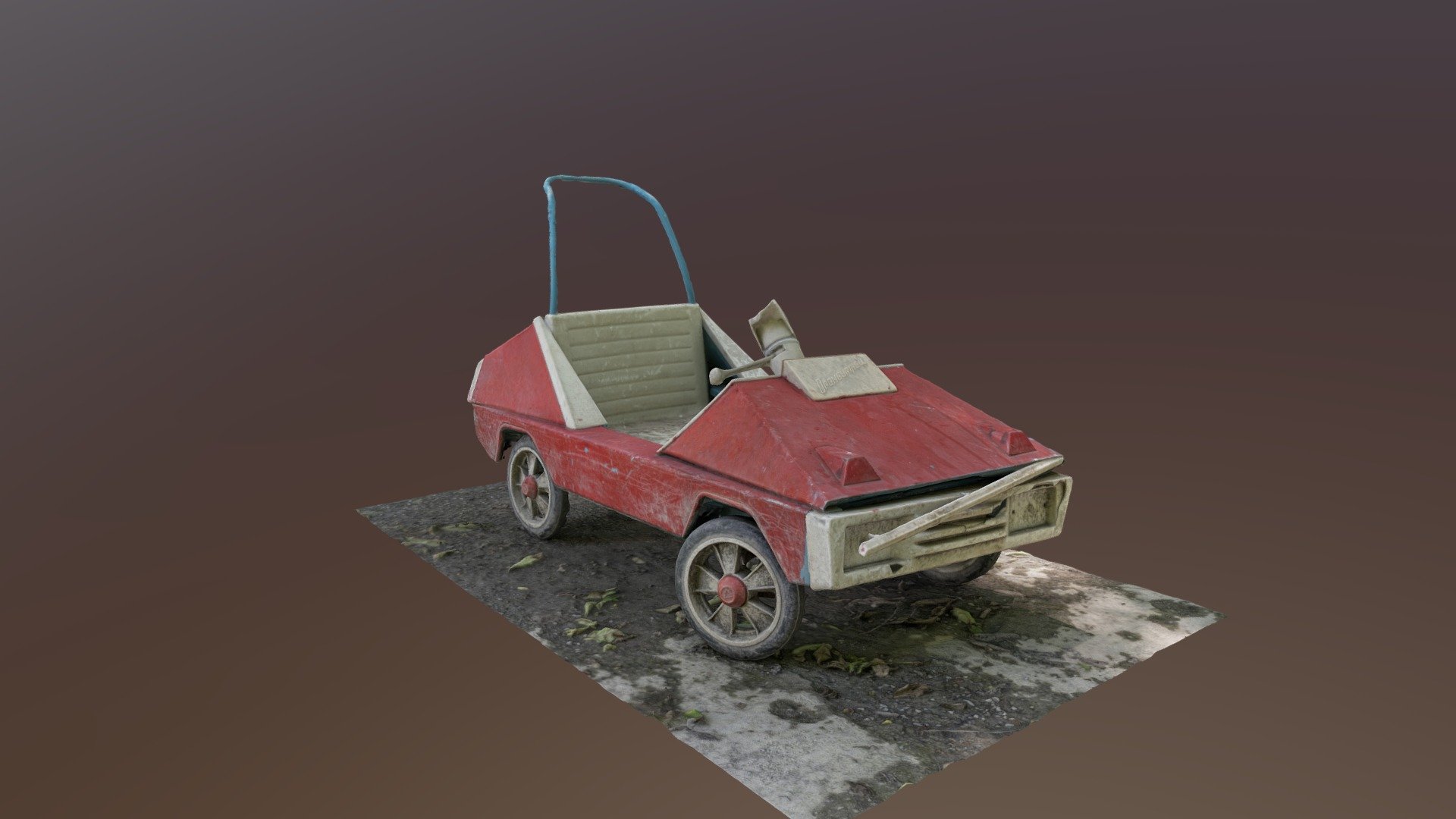 Old soviet pedal car "Orenburzhec" - Raw Scan