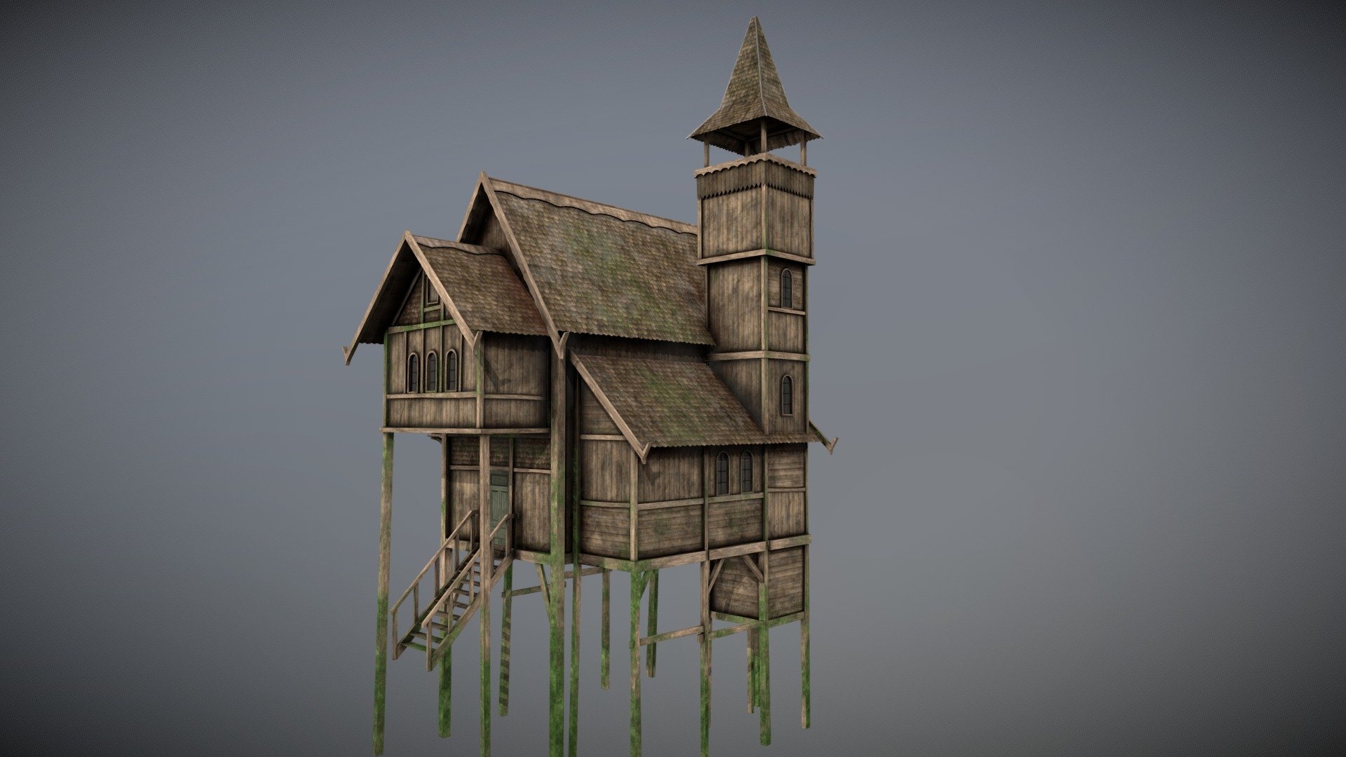 Medieval Lake Village - House 4 with interiors