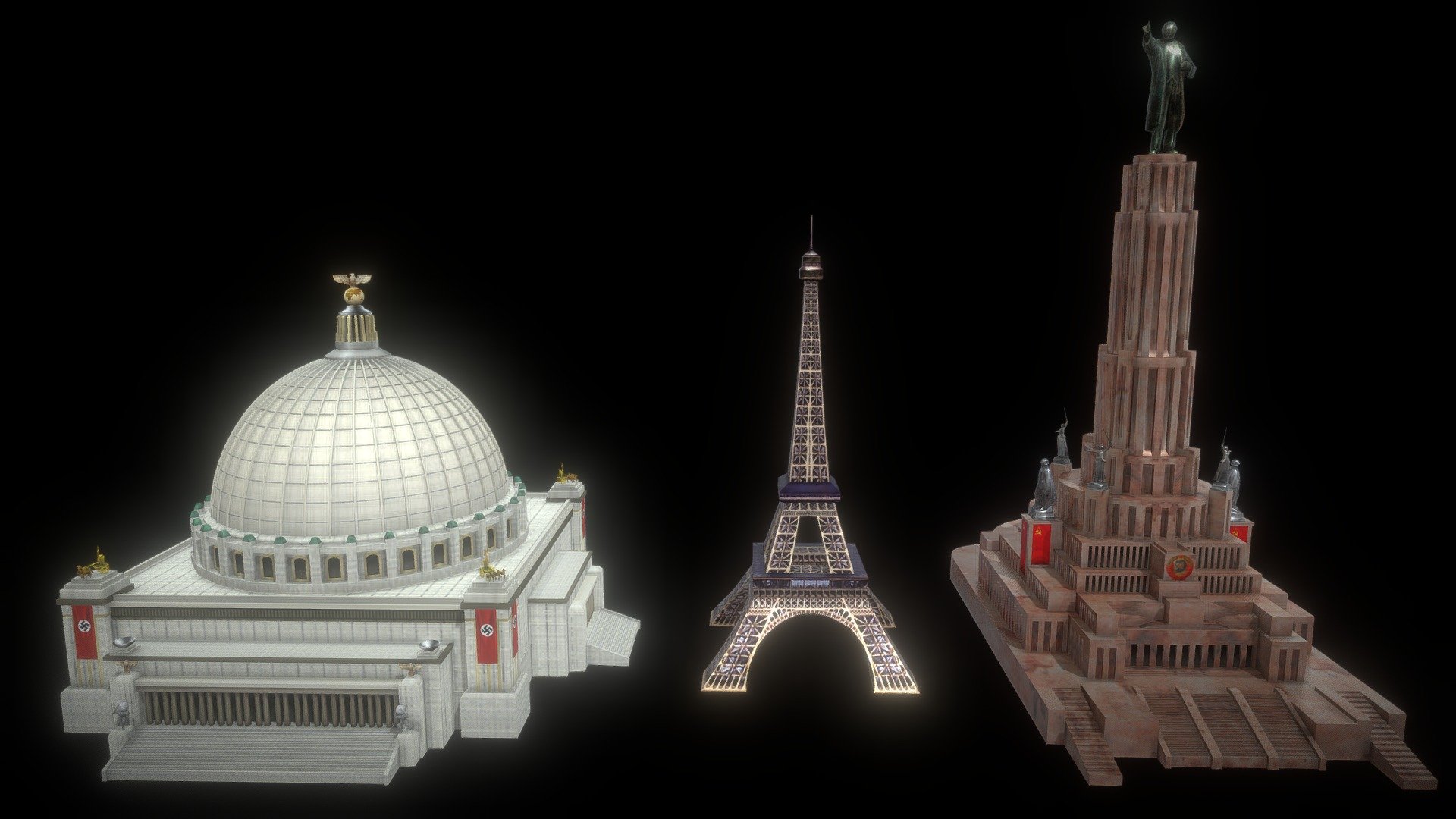 clash of ideologies 😉 (low poly)