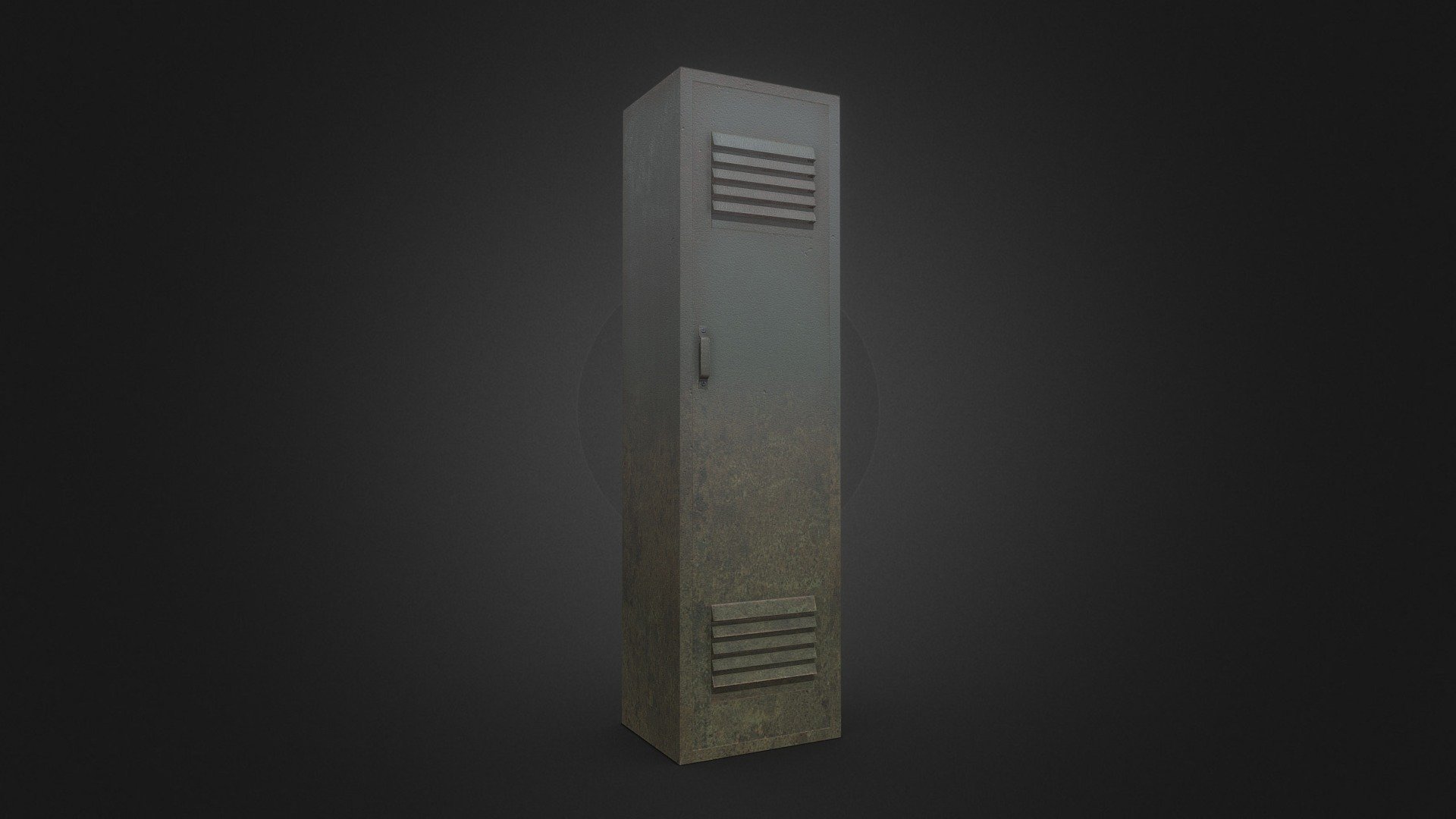 LOW POLY OLD LOCKER