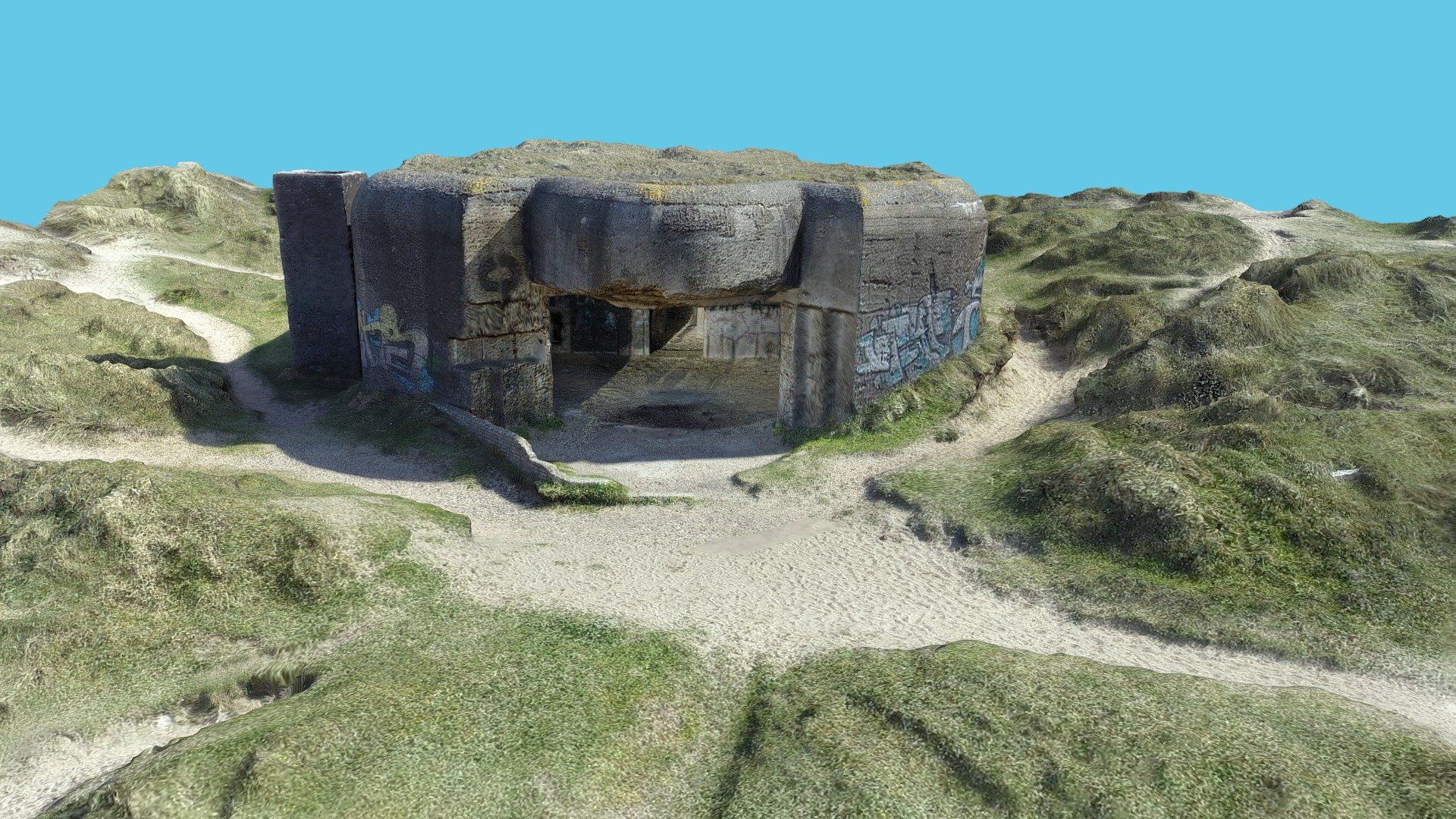 Bunker IJmuiden Beach Pictures taken with Drone