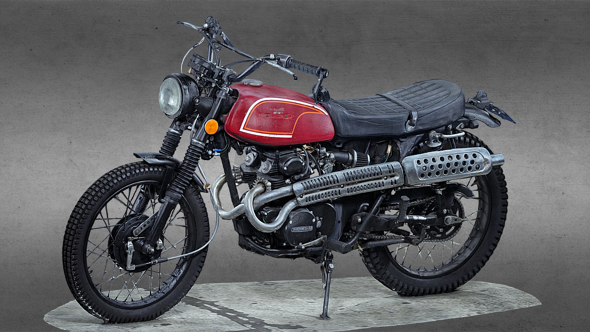 Honda CB175 motorcycle - Downloadable 3D scan