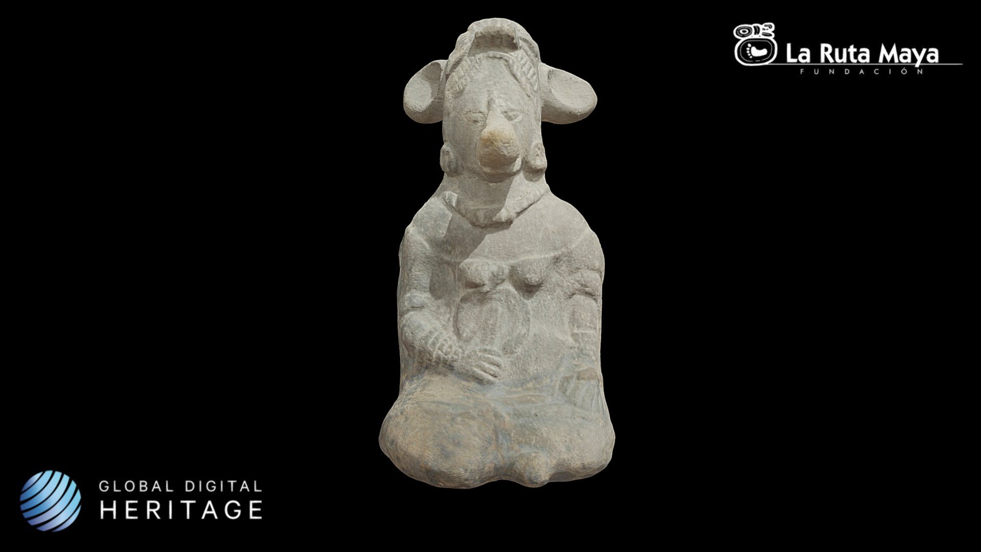 Woman with Zoomorphic Mask Figurine/Whistle