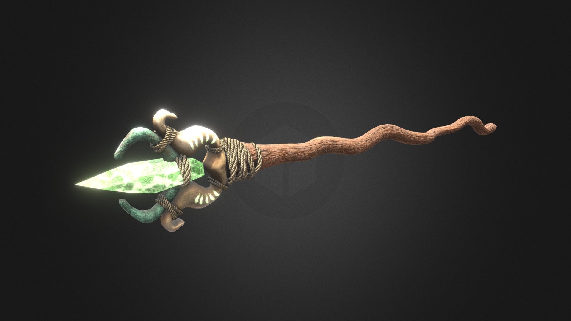 Mage Staff (game ready asset)