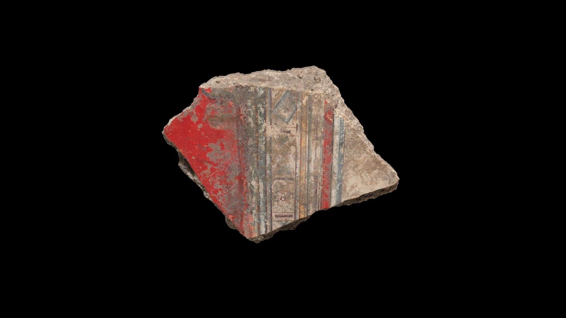 Painted wall fragment 8