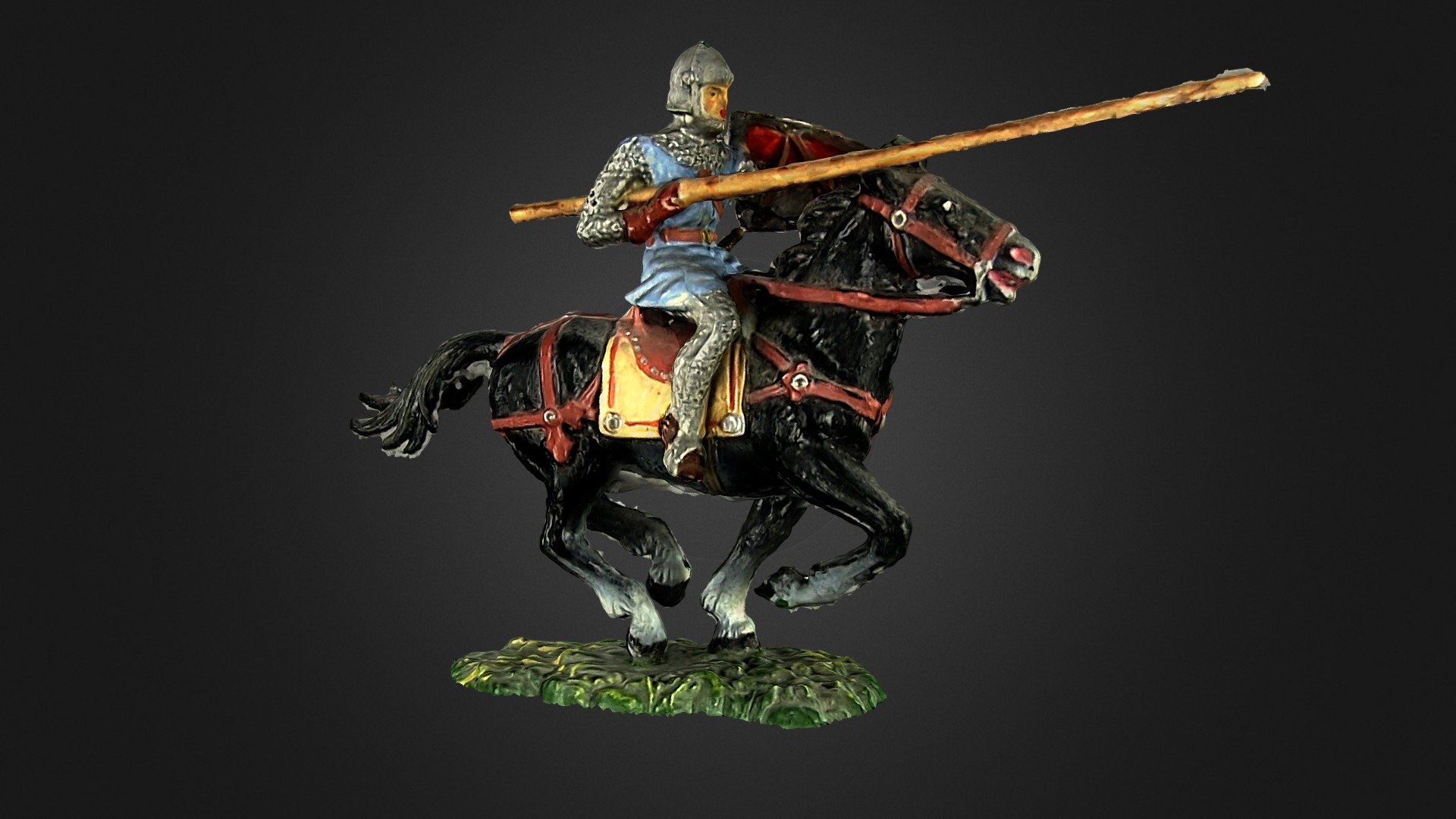 Elastolin Norman knight with lance