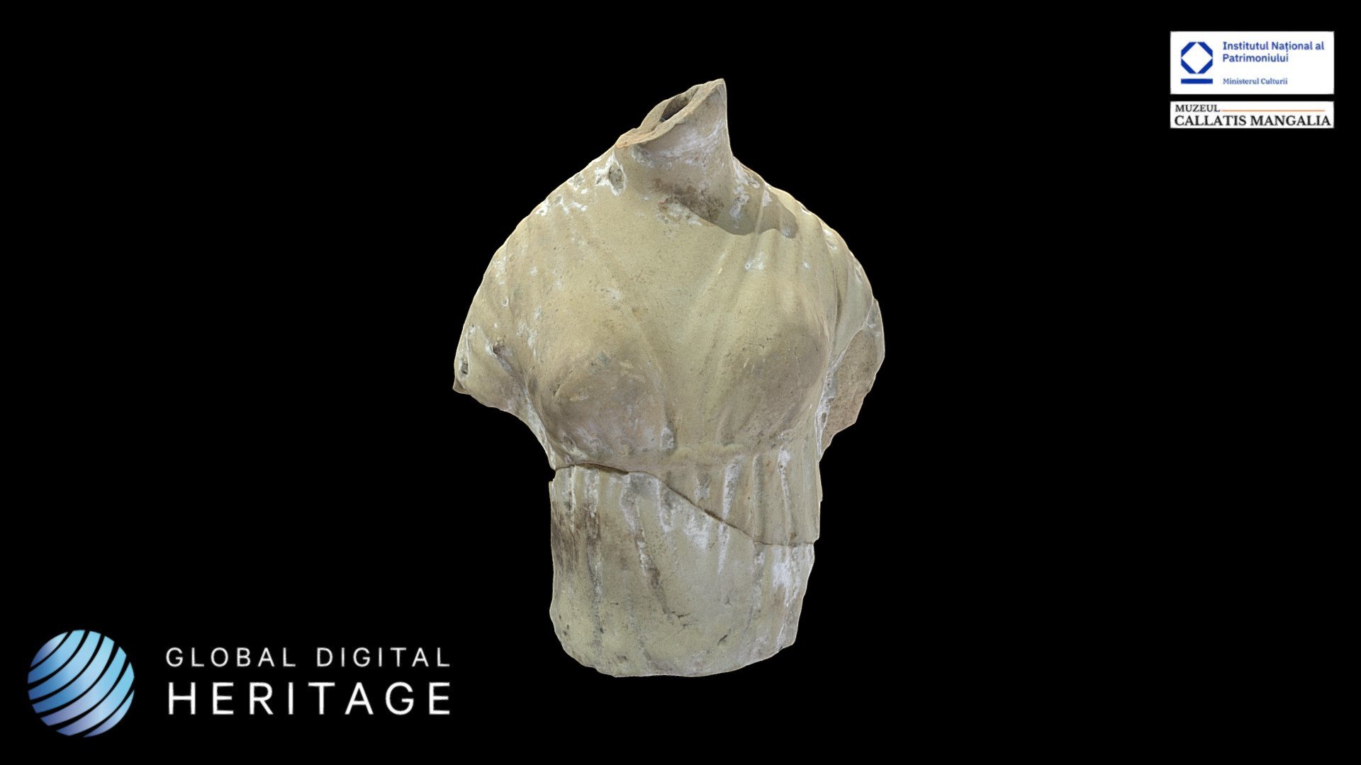 Fragment of a ceramic statuette