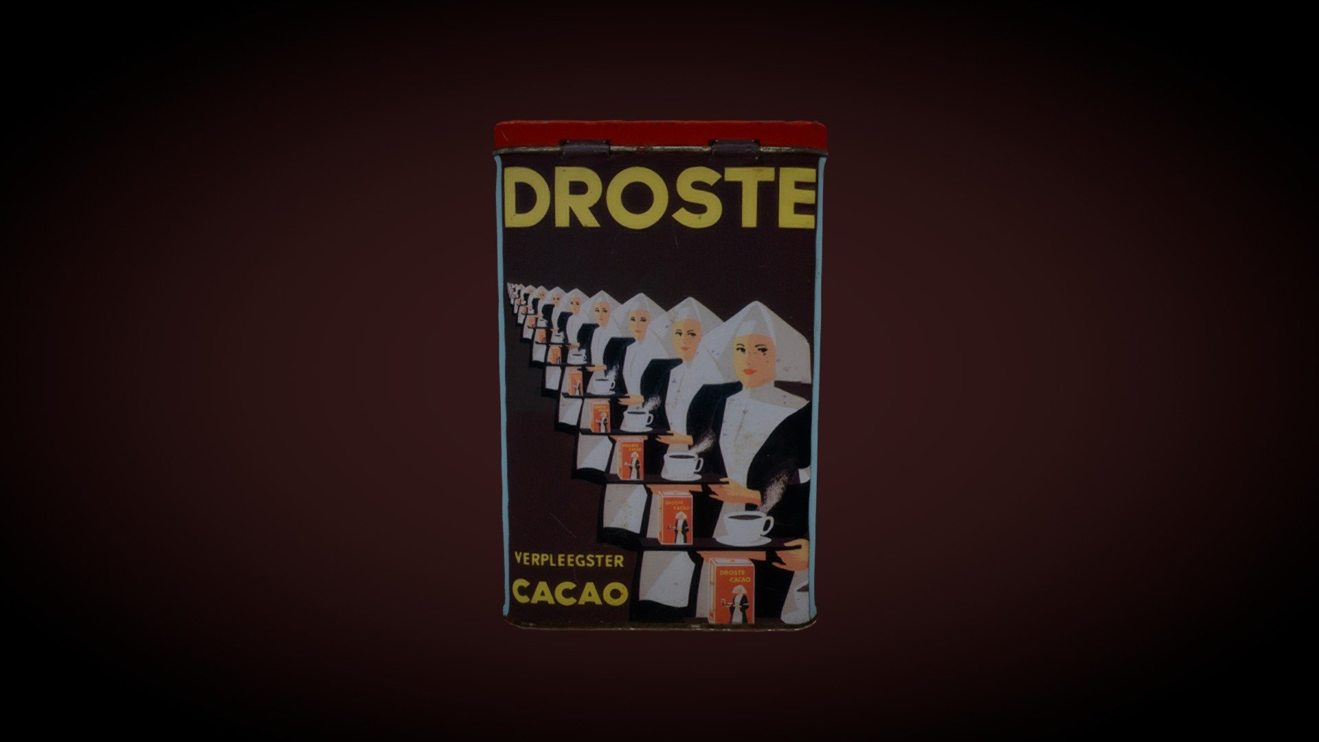 Vintage Dutch Tin of chocolate powder