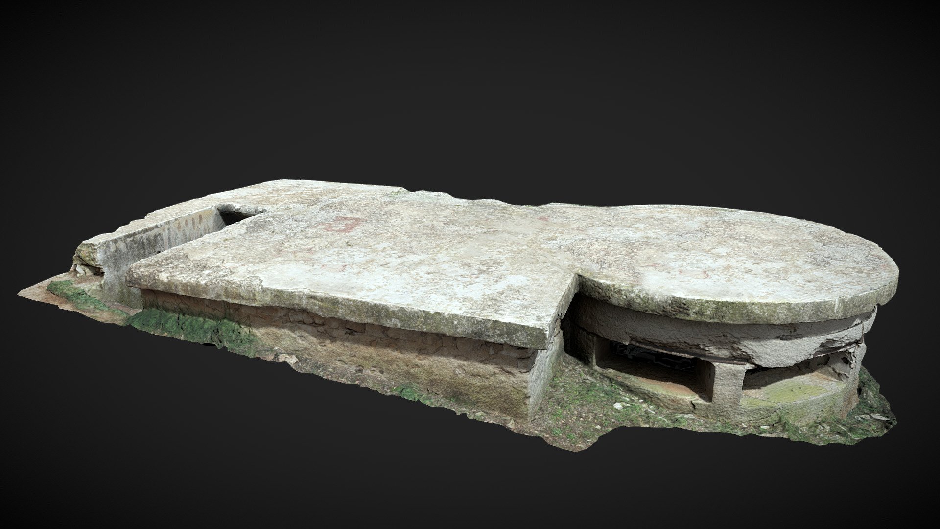 Old Concrete Bunker PBR Scan