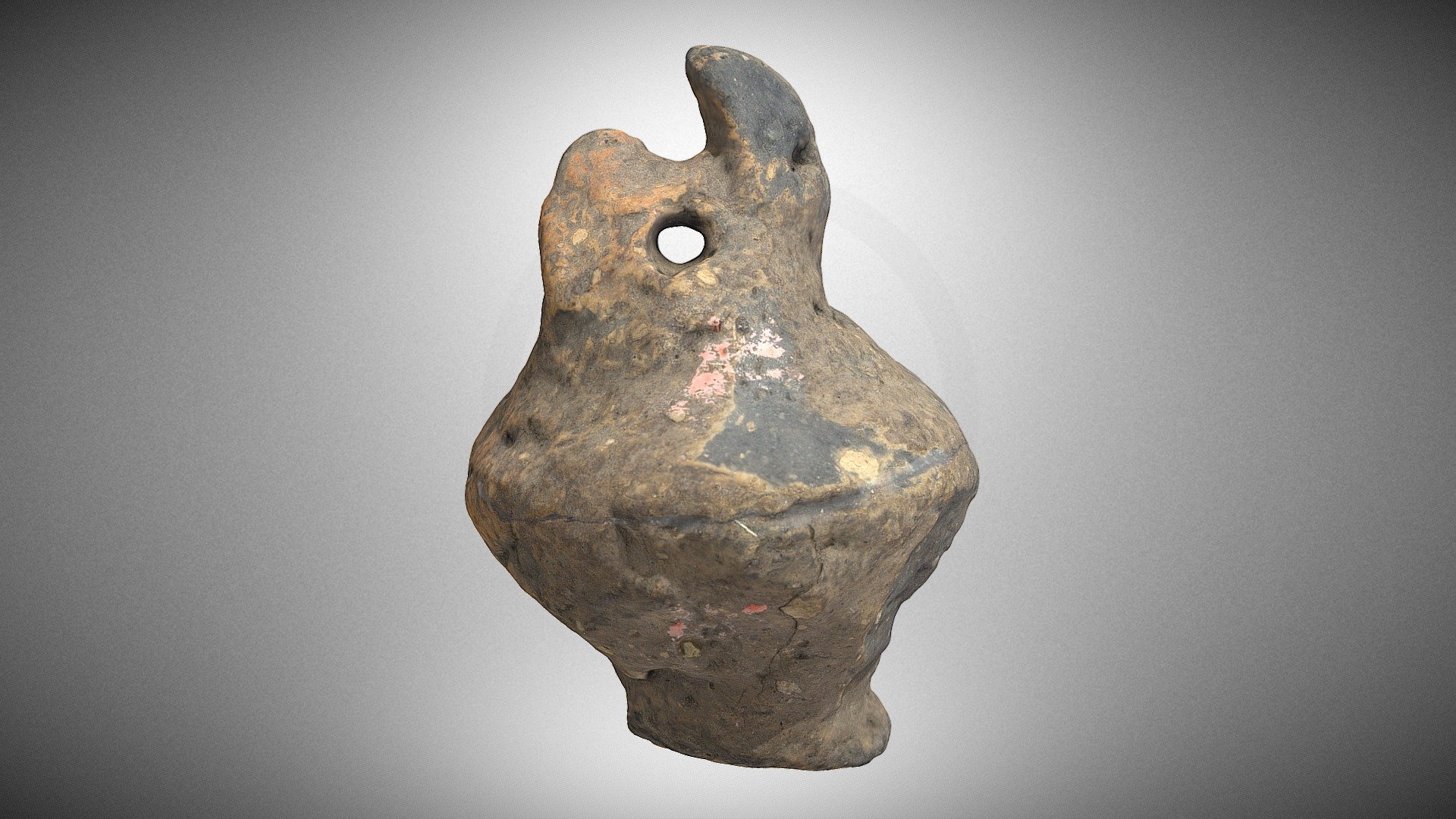 Clay rattle