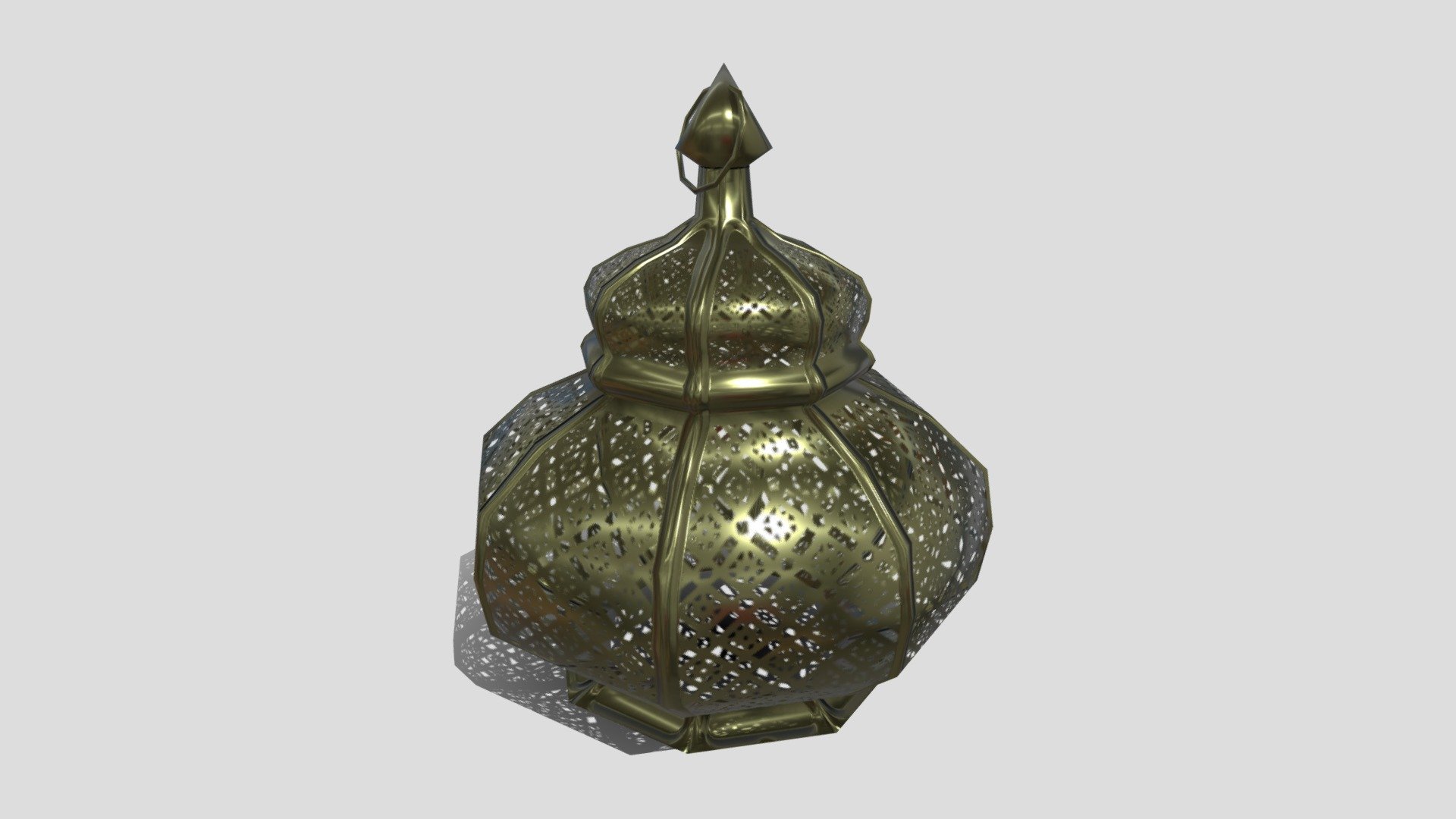 Lowpoly moroccan lantern