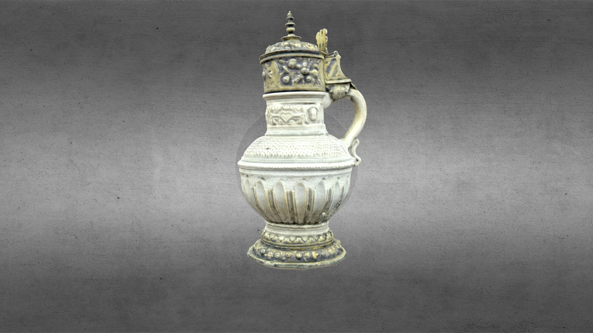 Salt-Glazed Stoneware Jug