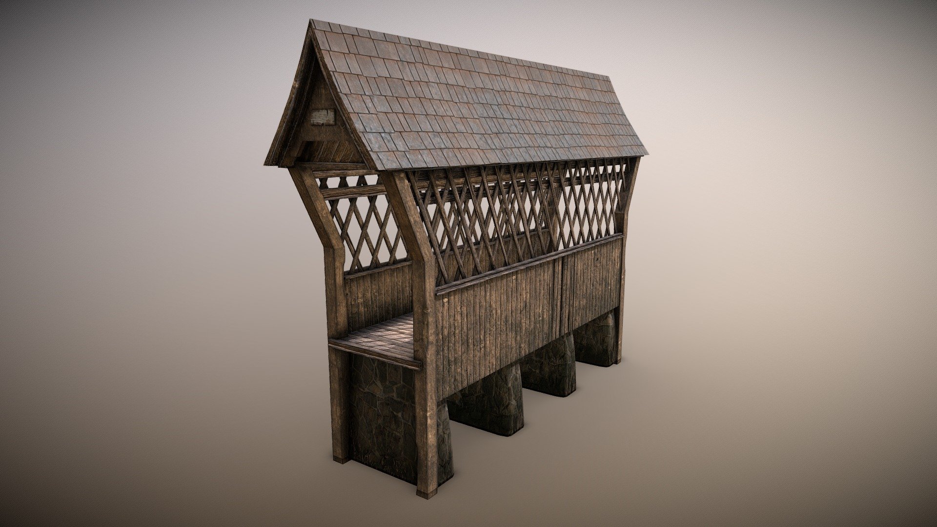 Small pedestrian bridge