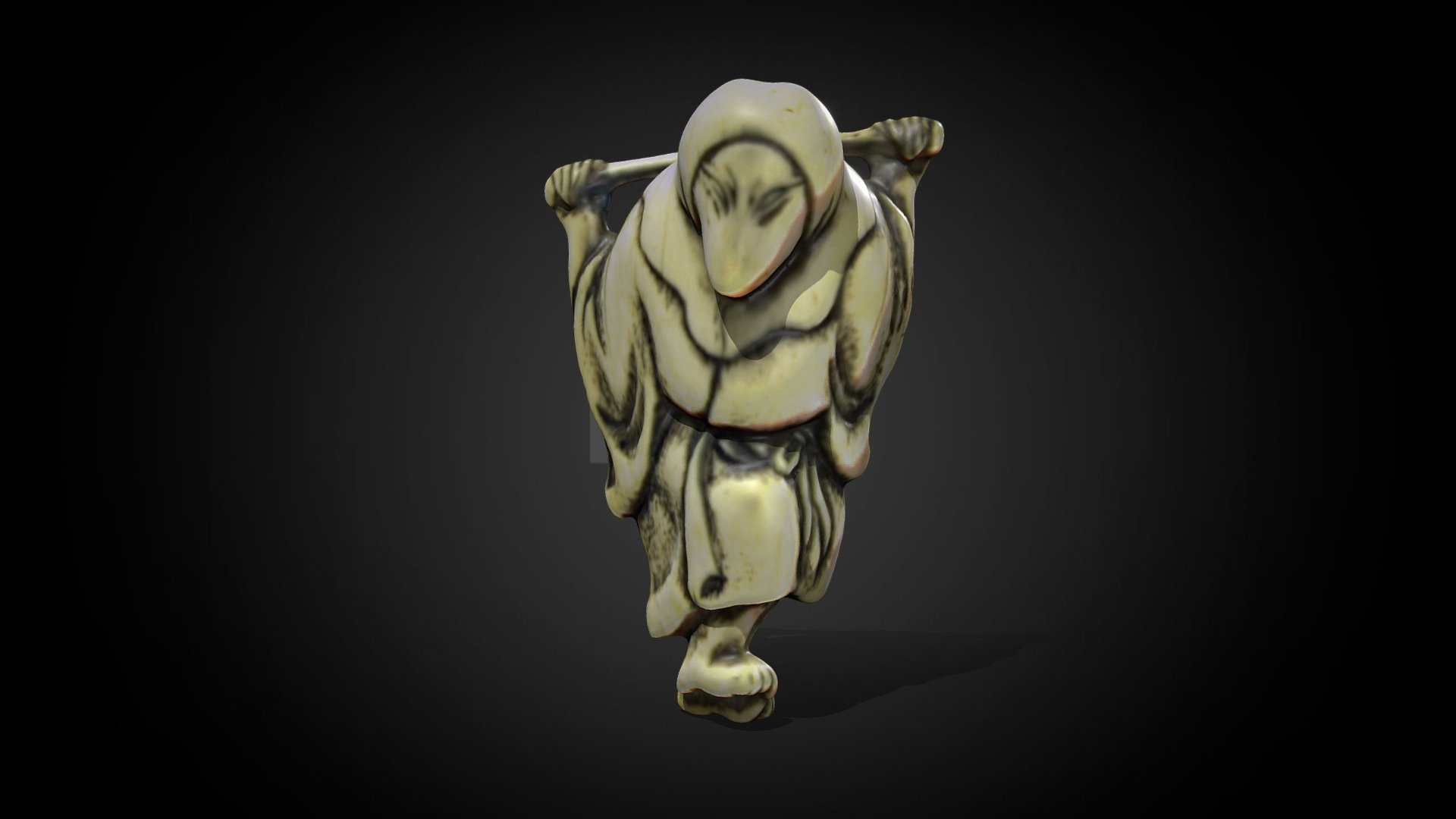 Fox Priest netsuke by Yoshitada