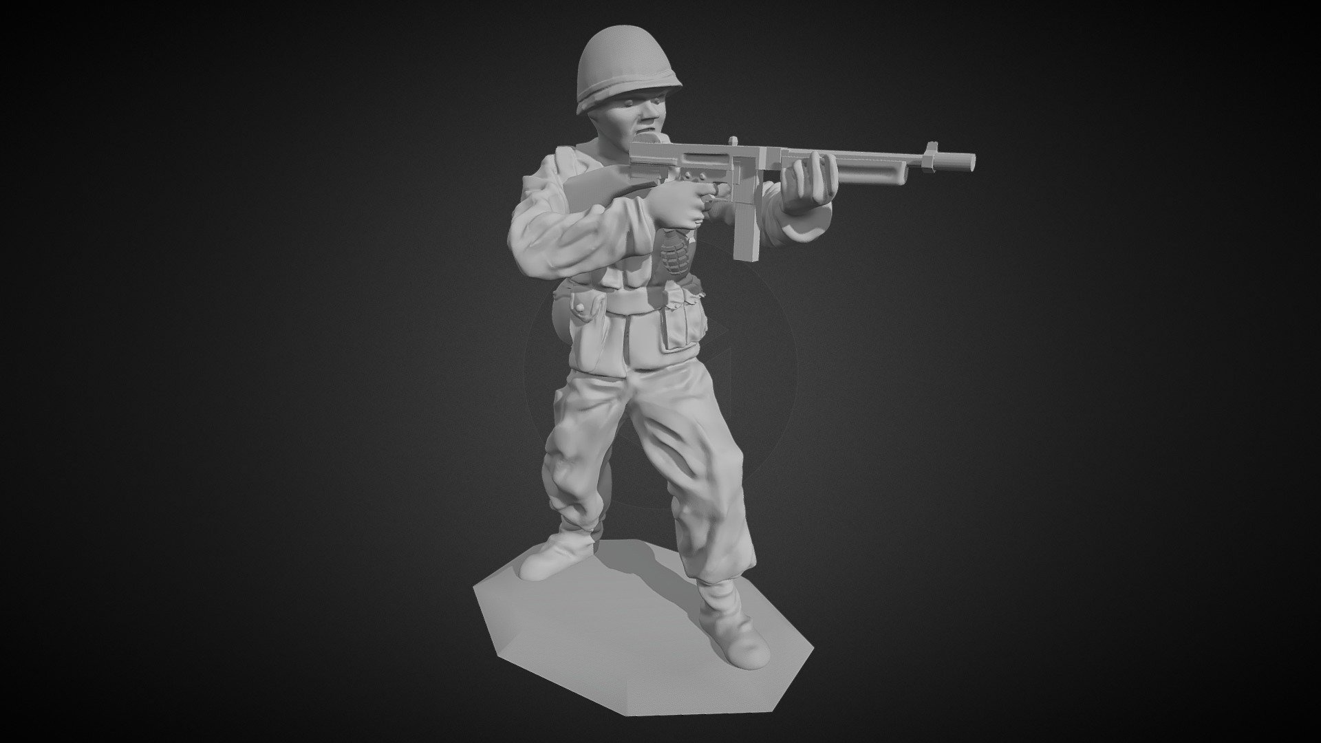 USA - Marine With a Thompson