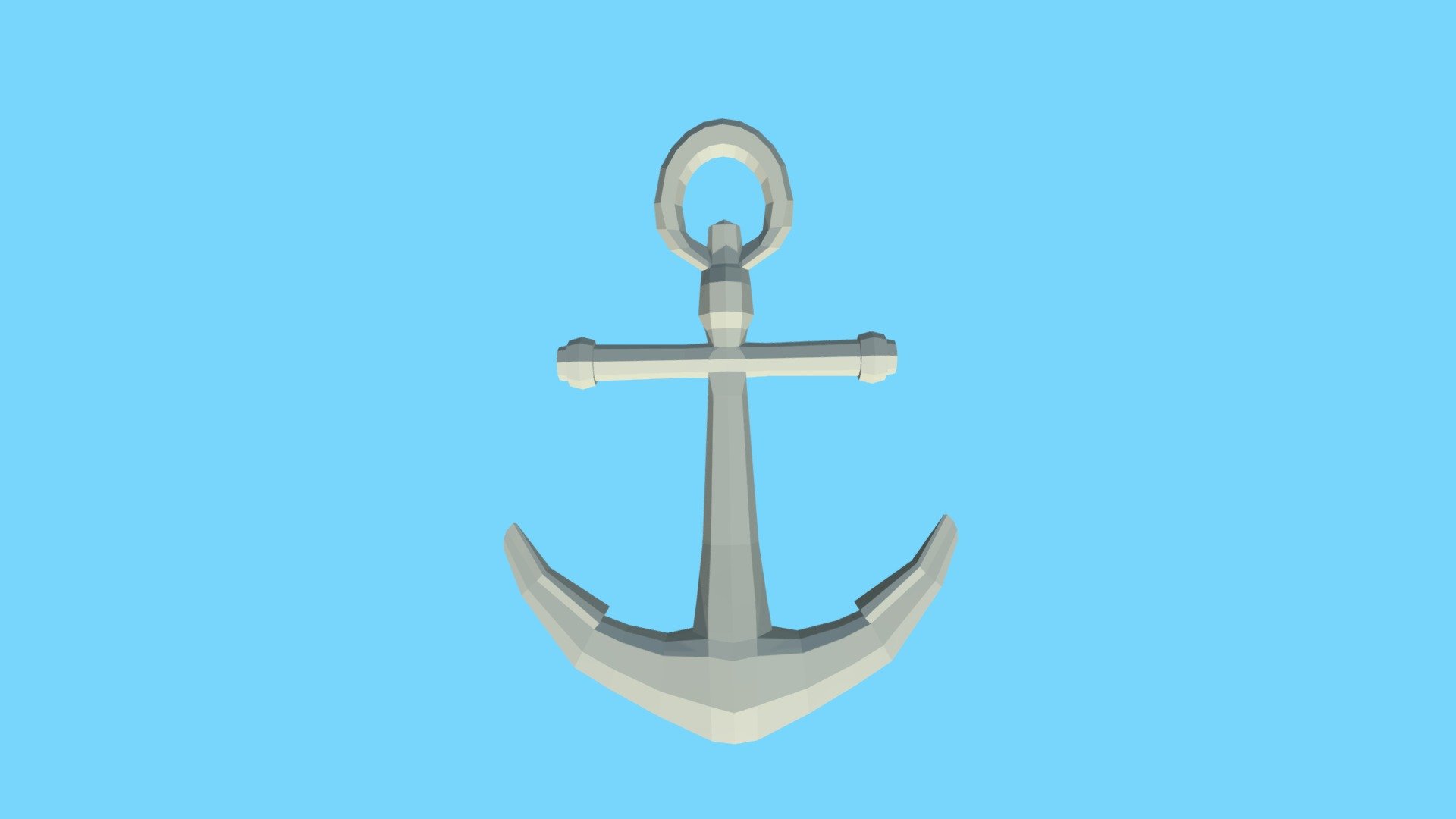 Toon Low-Poly Anchor