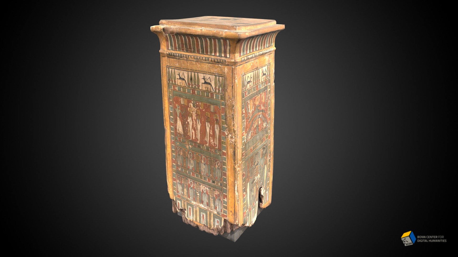Wooden canopic chest