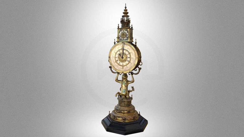 Astronomical monstrance clock