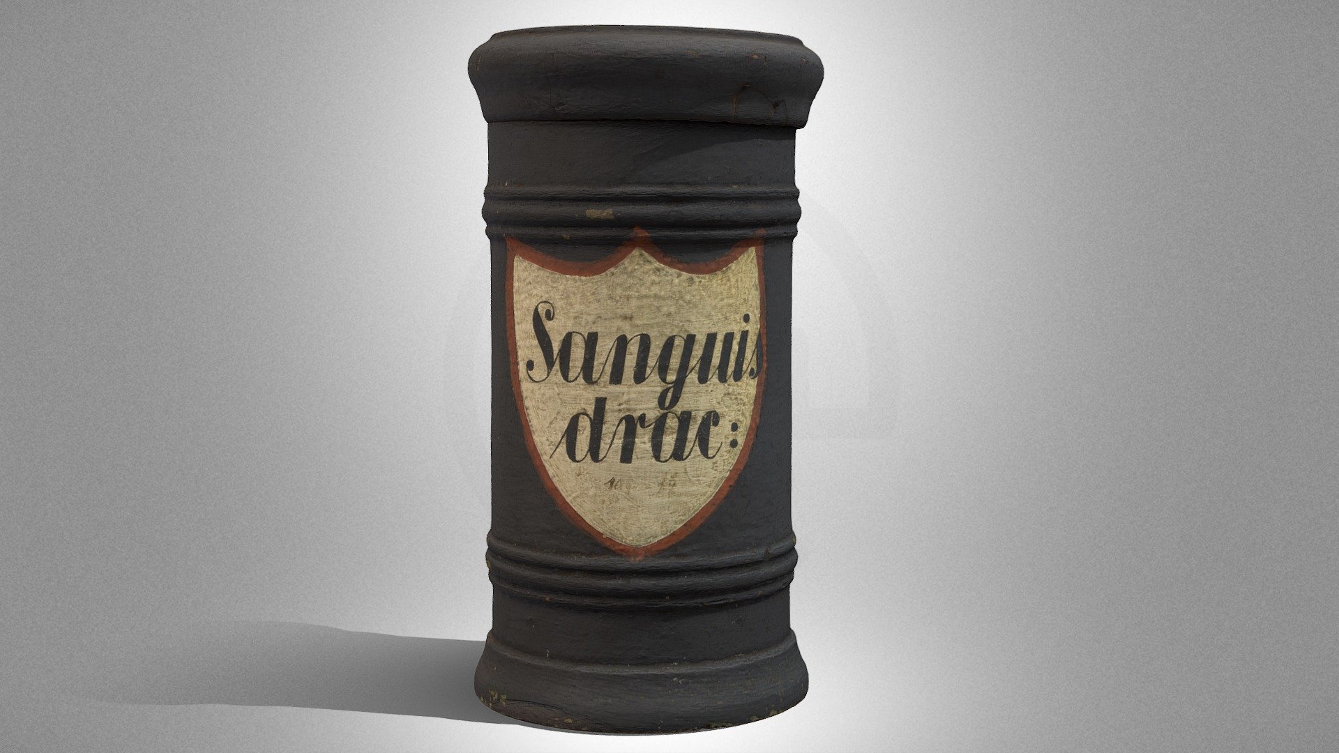 Apothecary vessel for dragon resin