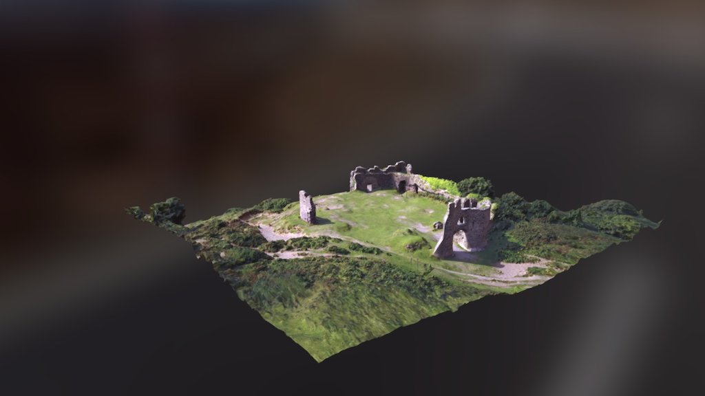 pennard castle nr three cliffs , gower wales