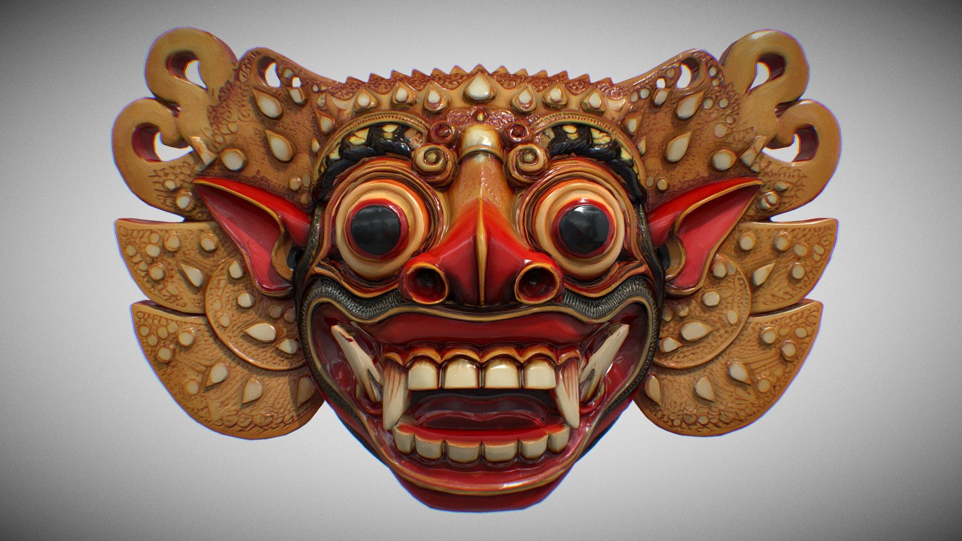 Balinese Barong Mask by Jungle Jim