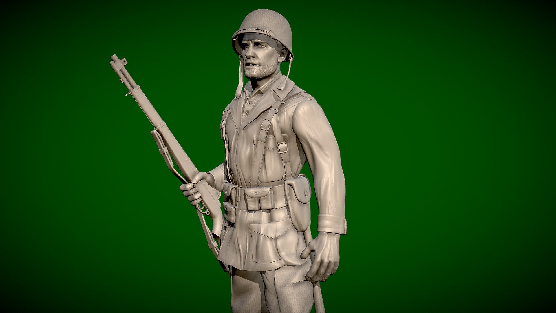 US Soldier WW2 - 3d Printable - Free
