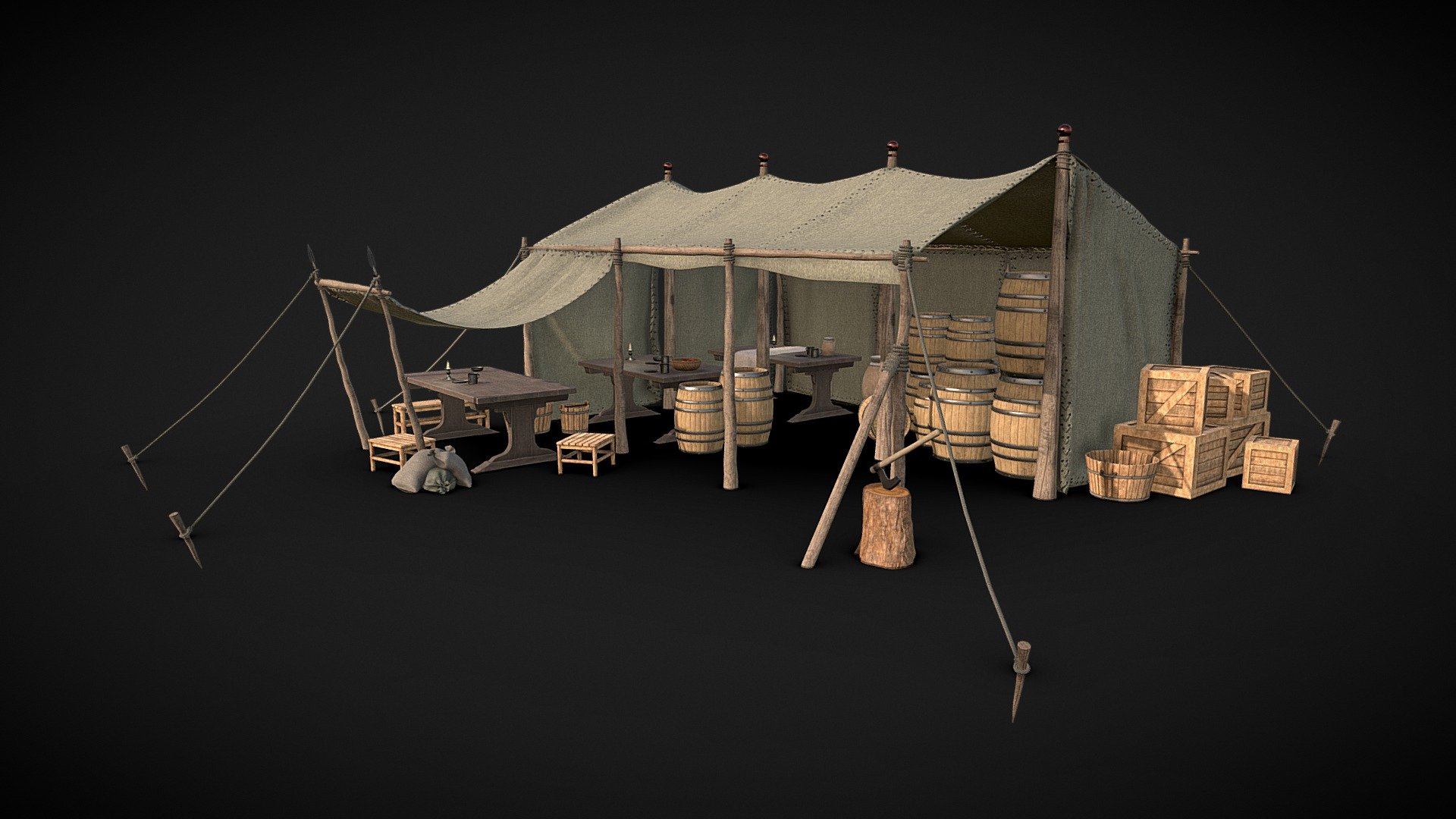 Medieval Market/ Tent_Prop_02