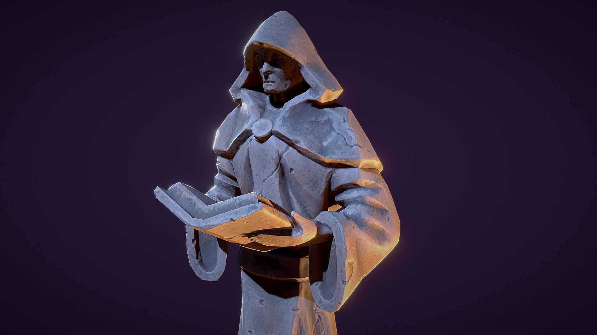 PBR Stylized Statue - Mage / Wizard