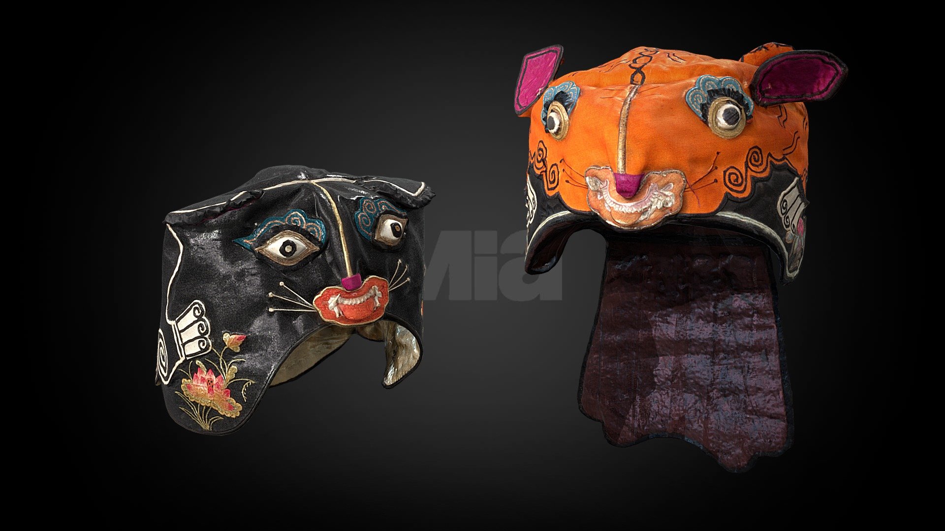 Set of Children's Tiger Hats