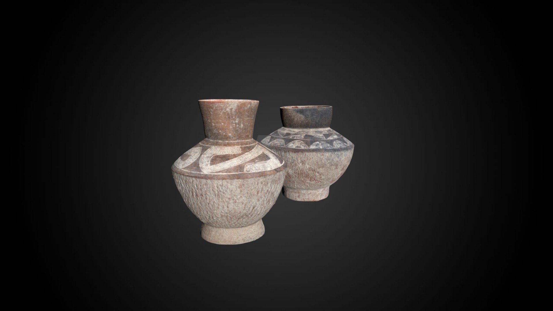 Two Thai earthenware jars, c. 1000 BCE