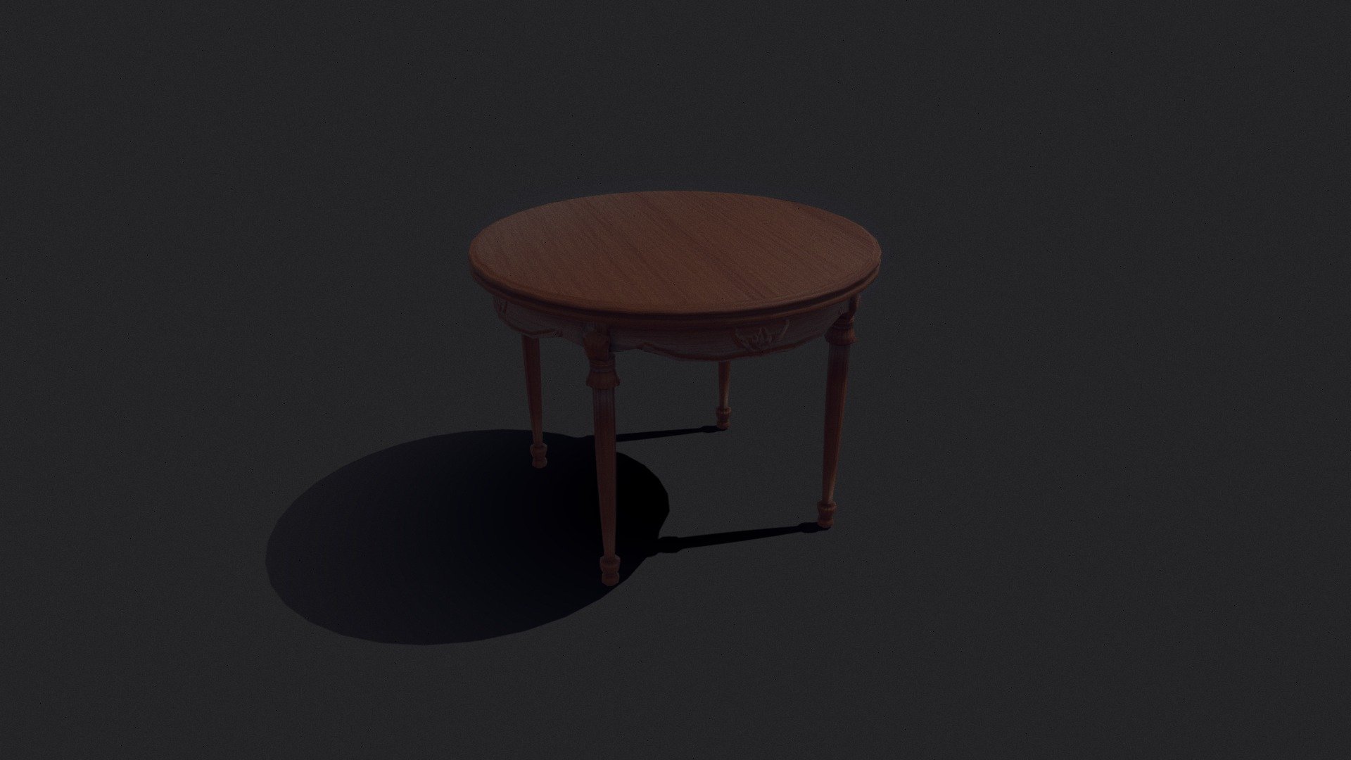 lowpoly victorian coffee table