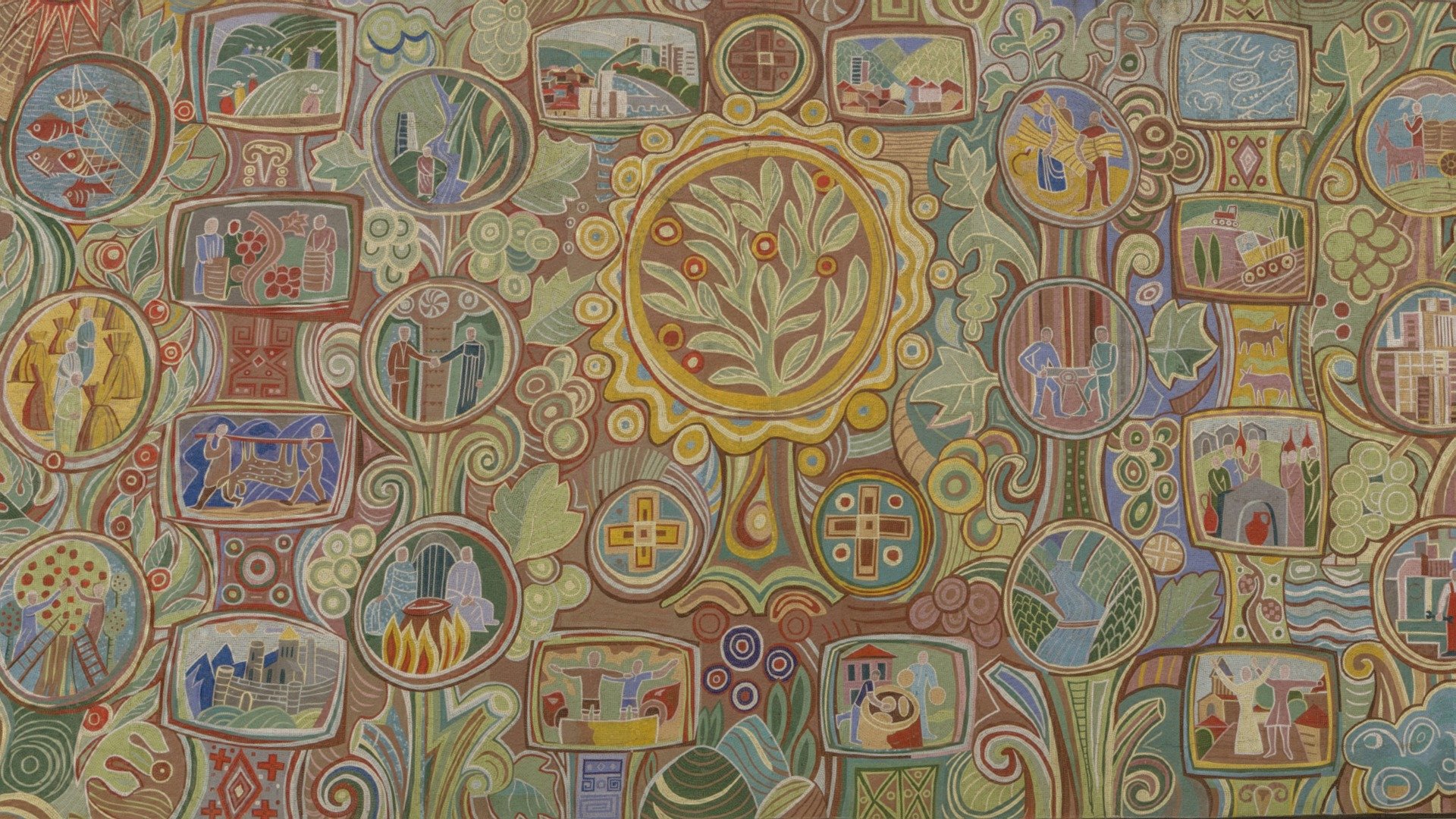Mosaic, Mountain Valley abandoned sanatorium