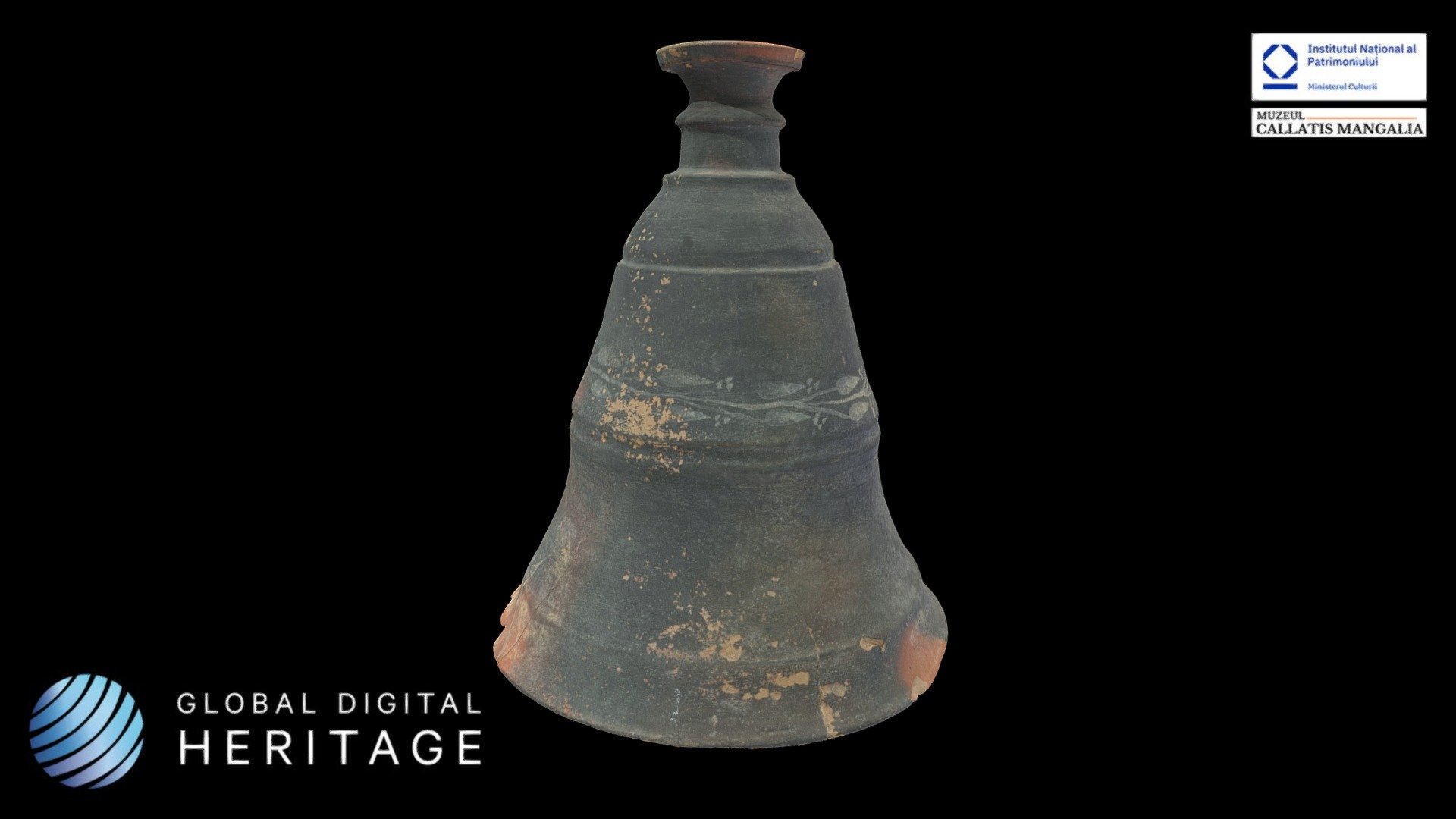 Lid of funeral urn