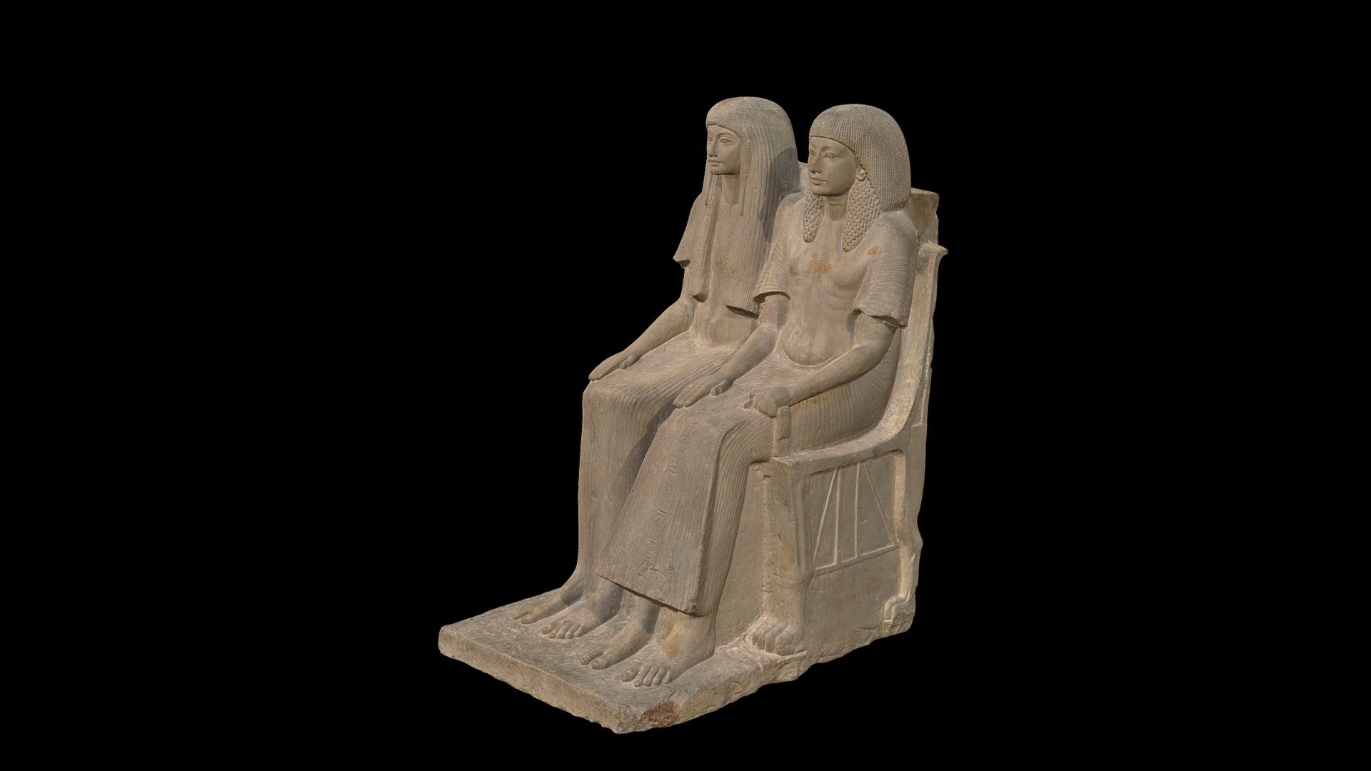 Beeld van Maya en Merit