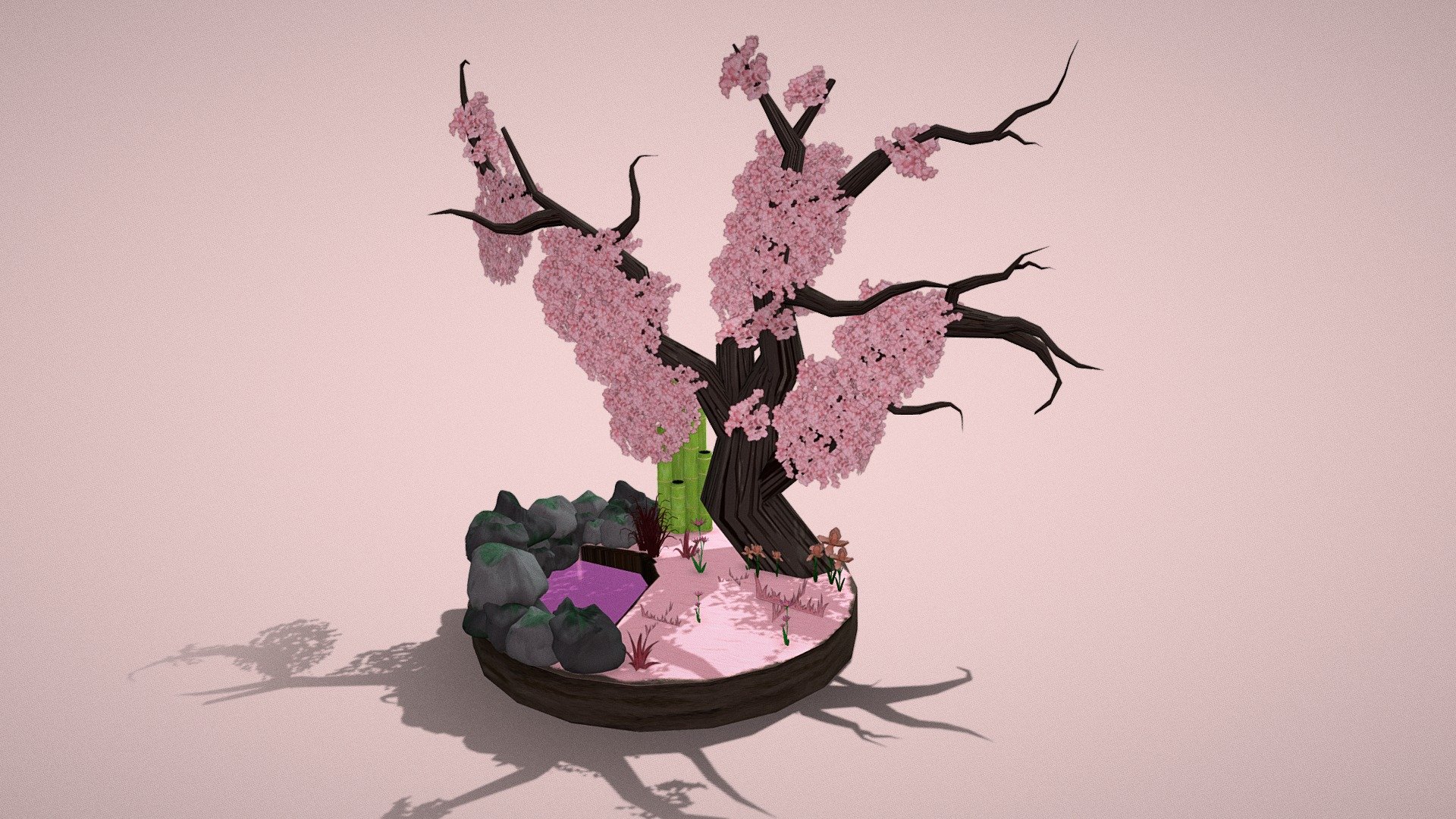 Pink Rock Garden