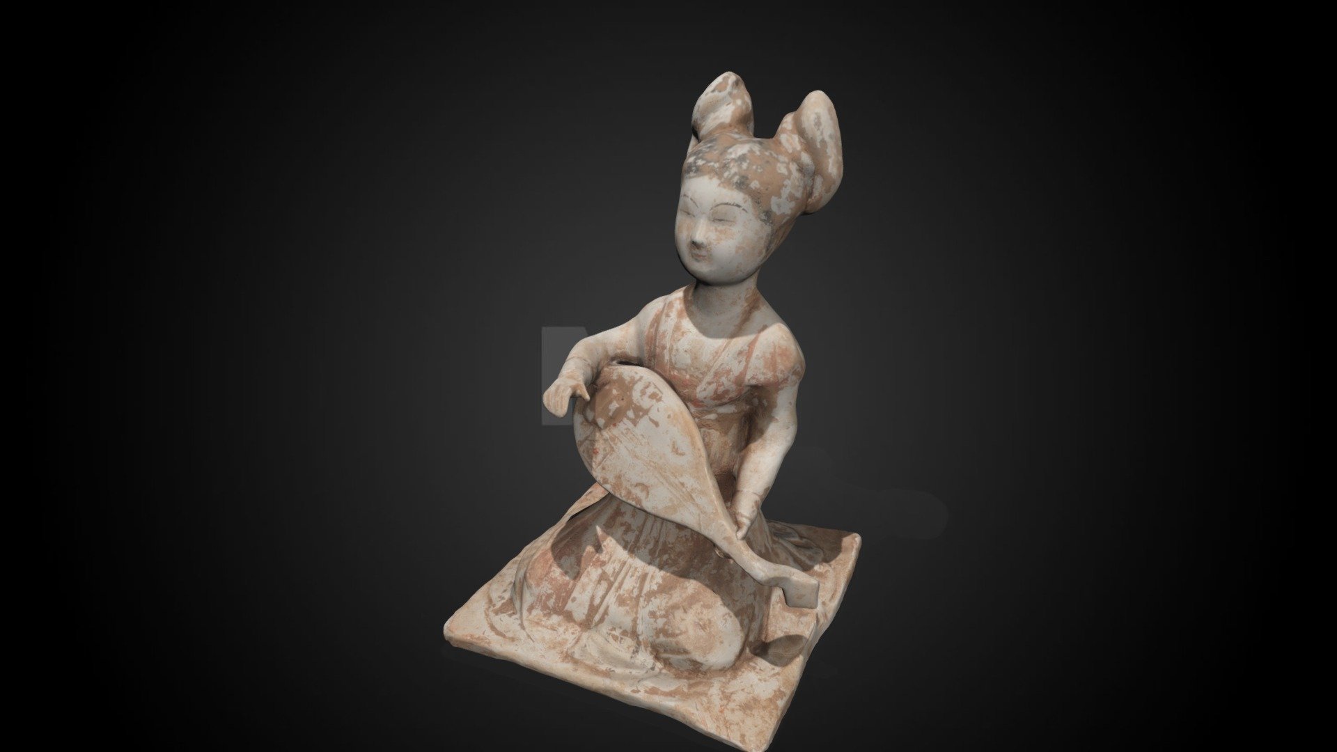 Tomb figure - lute player