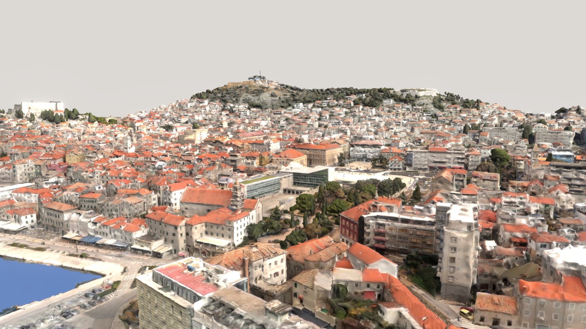 Sibenik, Croatia: Drone-Sourced city scan (HQ)
