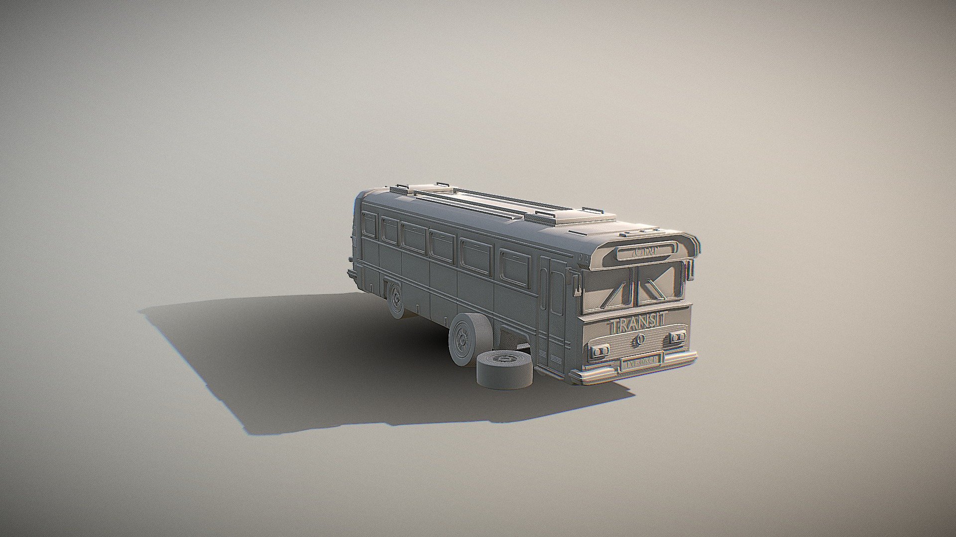 1950's Styled Greyhound Bus