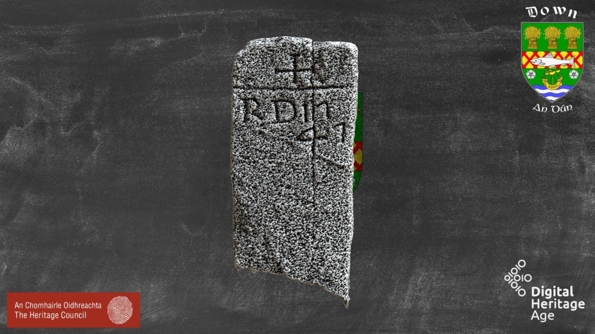 DOW047:042 - Cross Inscribed Stone 2