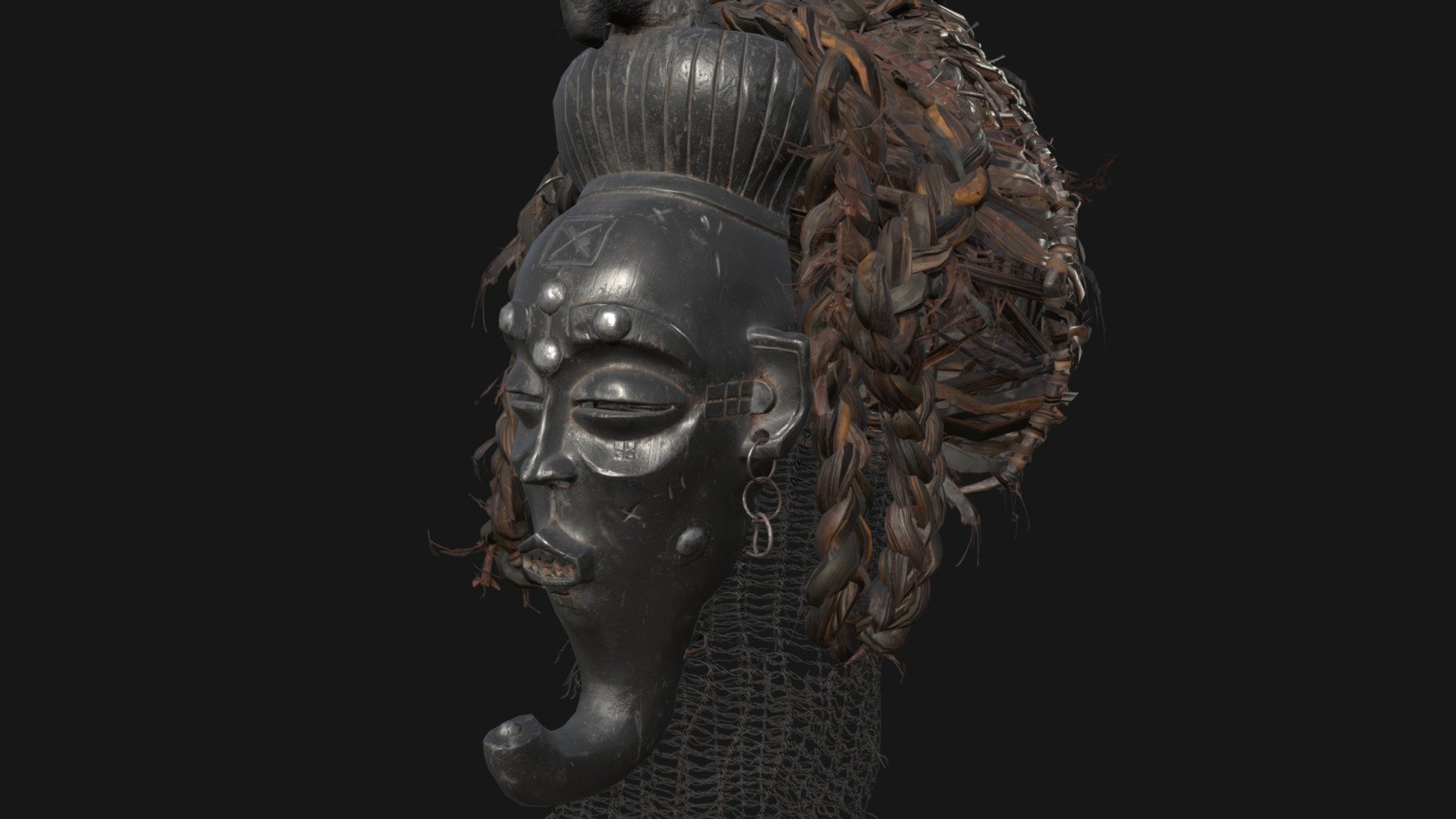African CHOKWE mask