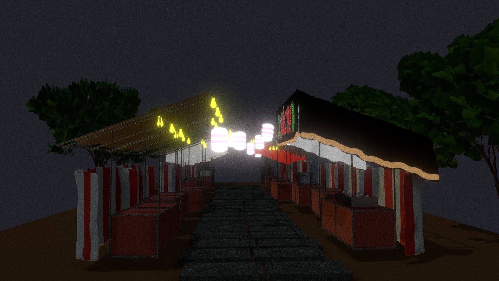 Summer festival of Japan "Yataimura"