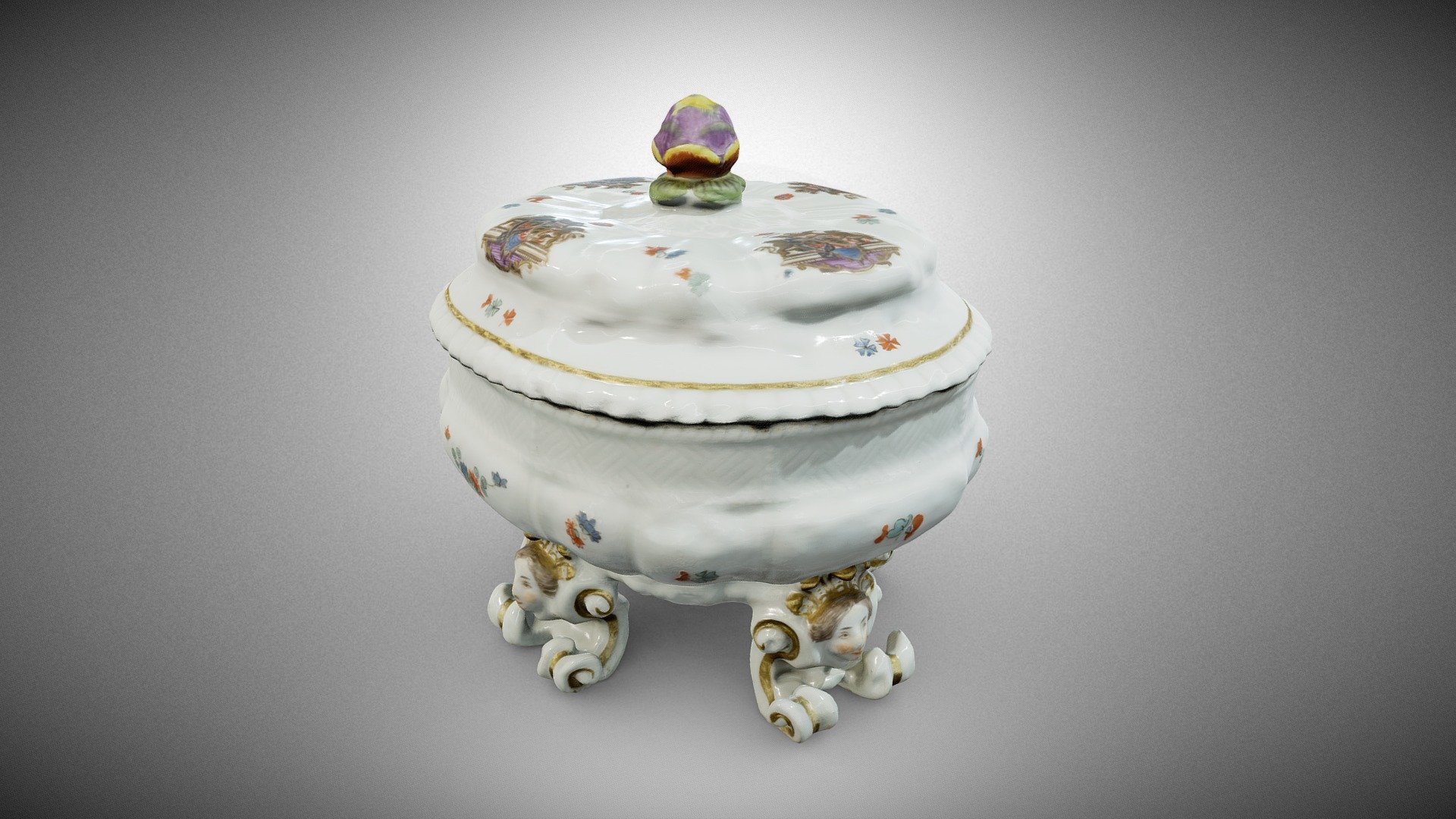 Sugar bowl from Aleksander Józef Sułkowski’s set