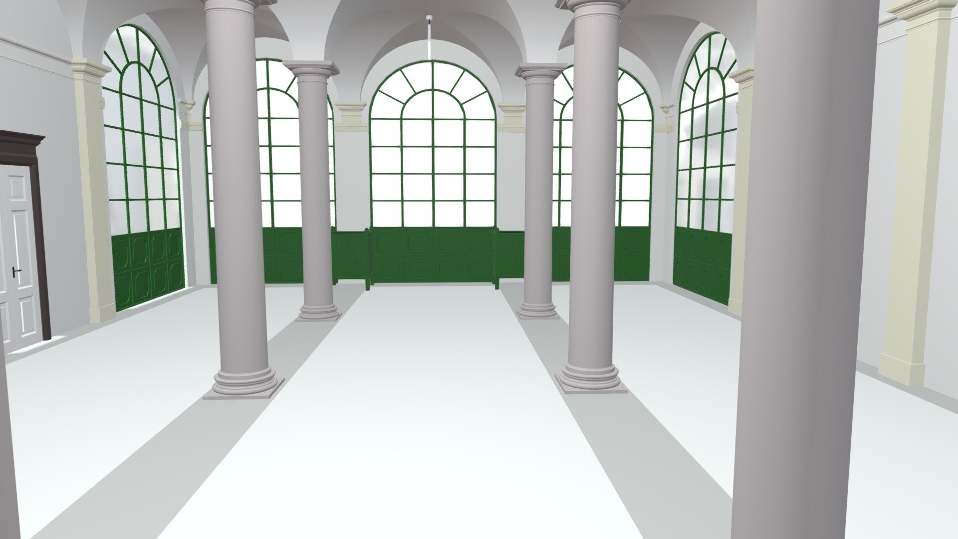 Column Hall Free 3D model