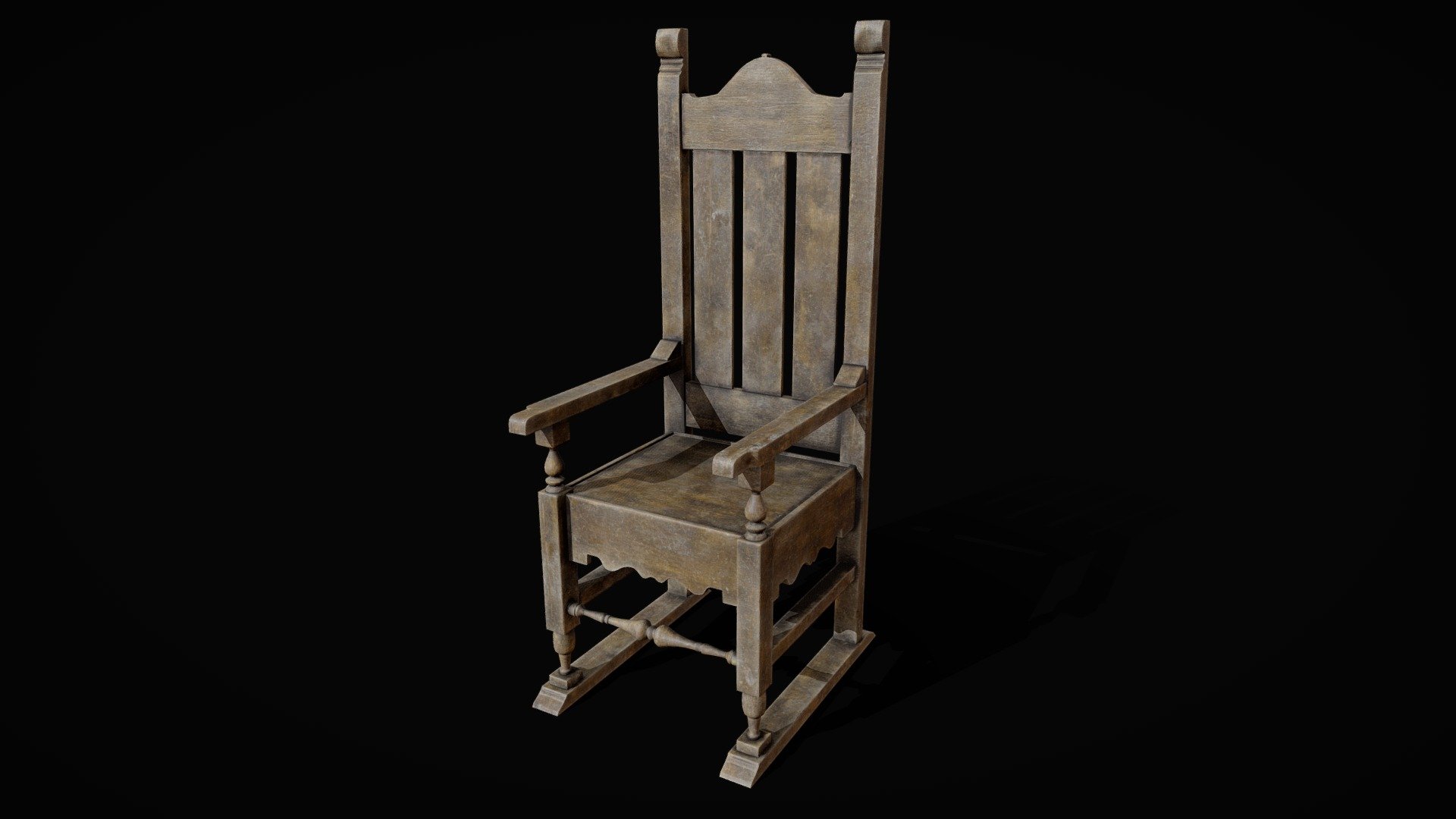 Ancient gothic chair