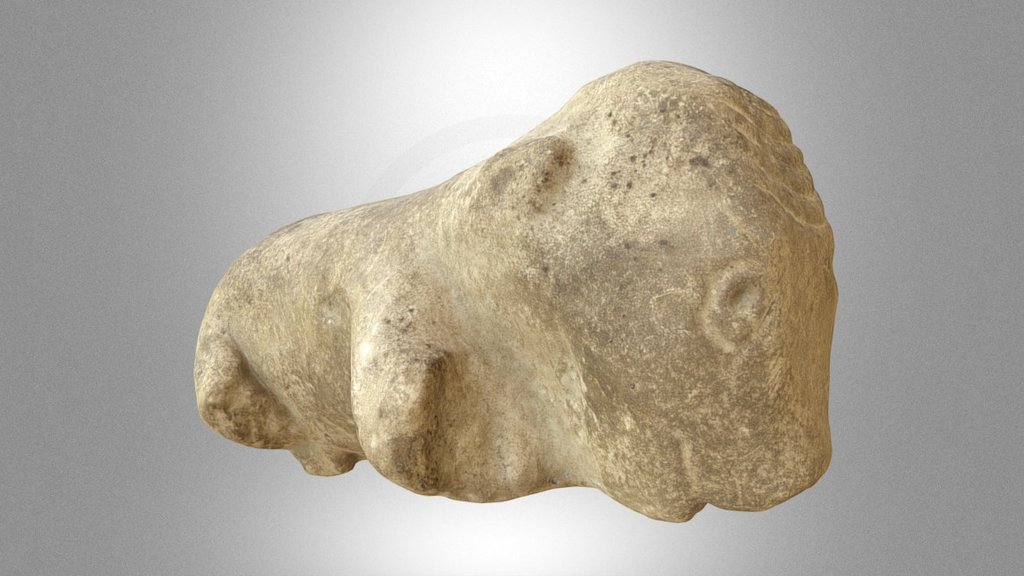 A stone sculpture – “The Little Ox of Wawel”