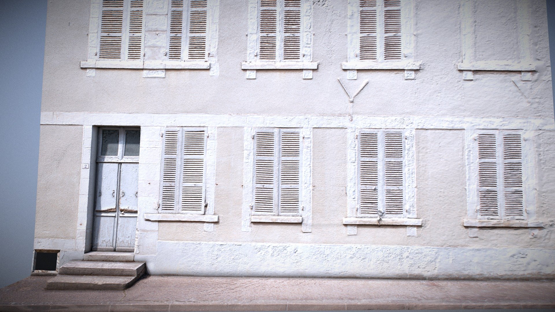 Old French House Facade
