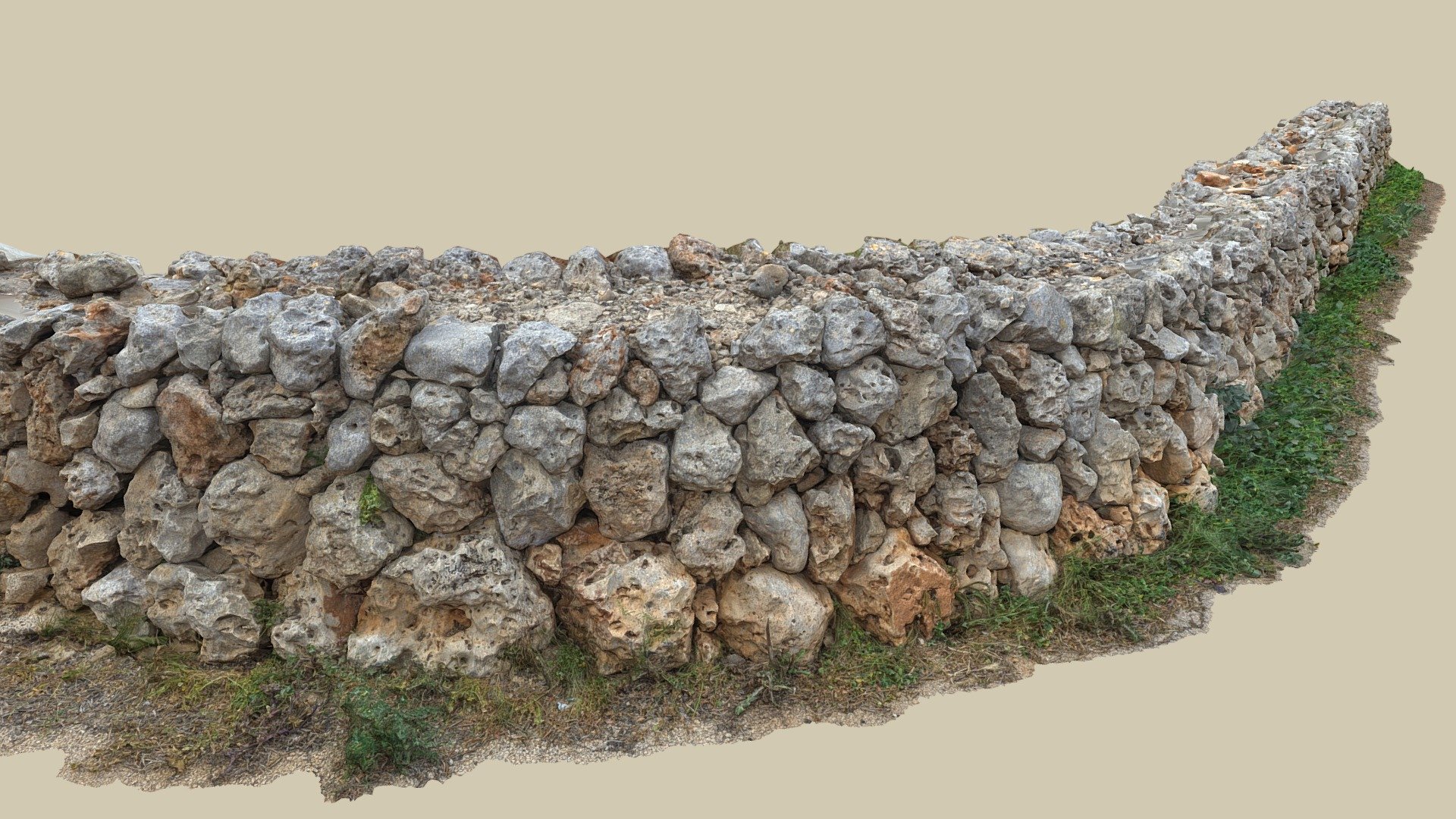 Muro cerramiento curvo