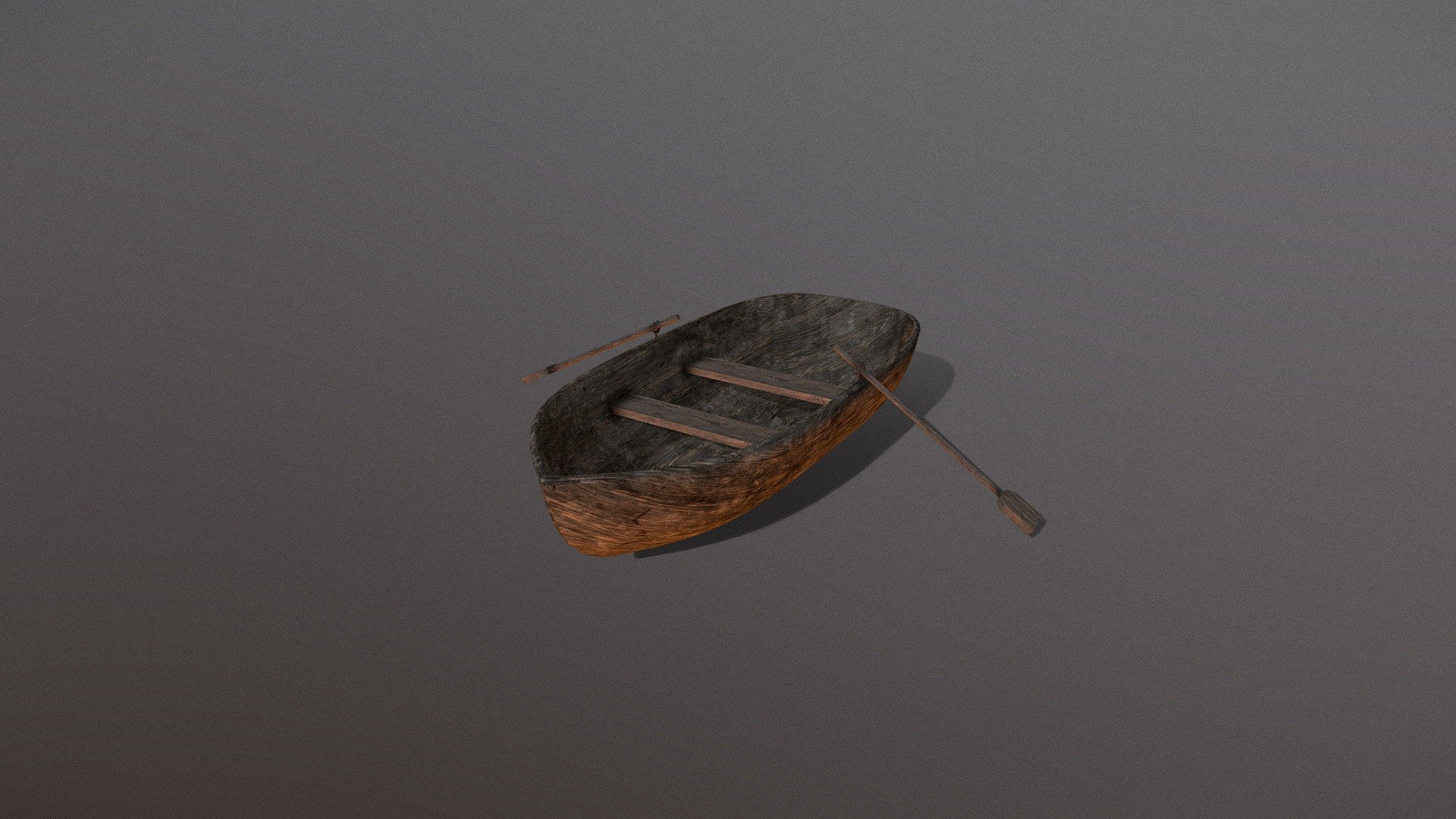 Lowpoly Wooden Boat