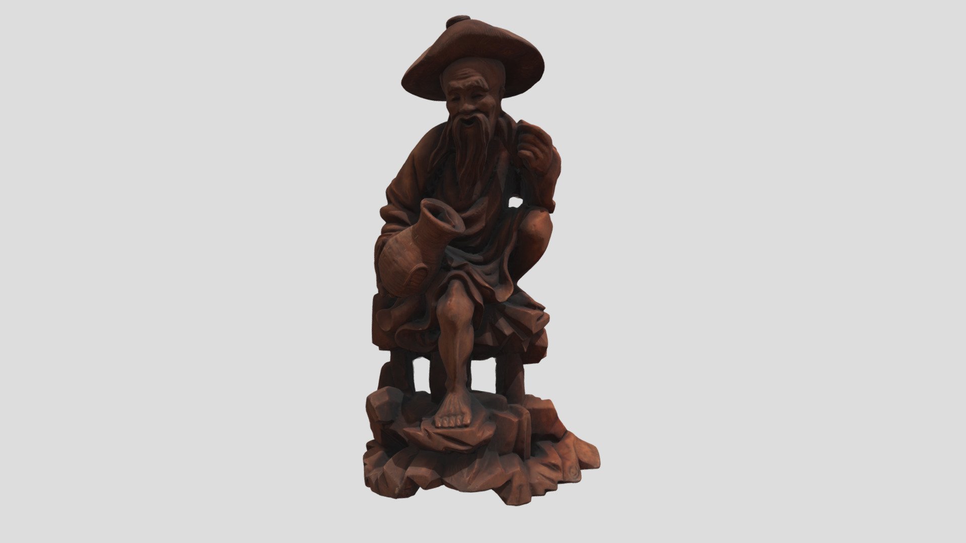 Chinese Wooden Figure #4